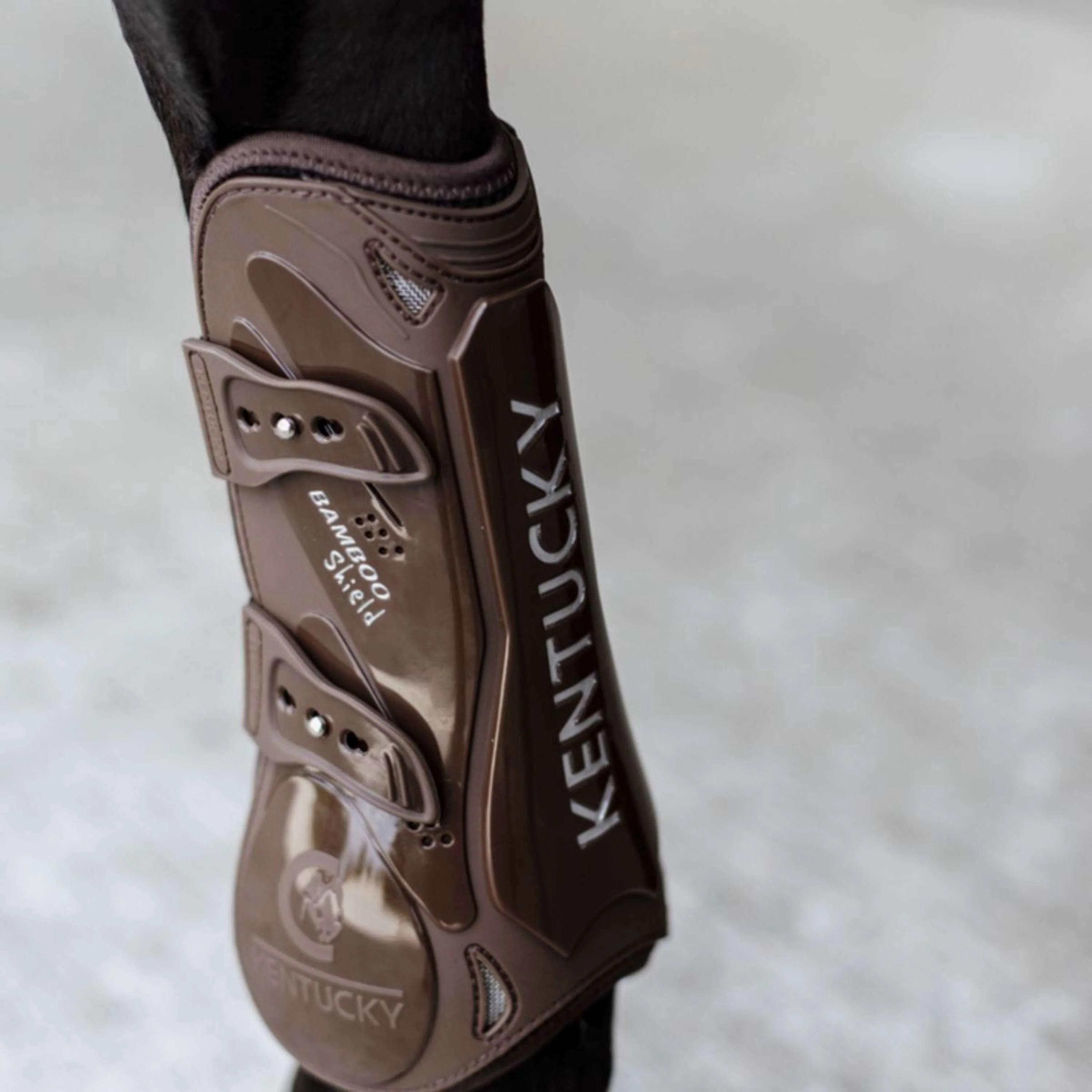 Kentucky Horsewear Protèges-Tendons Bamboo Elastic Marron - Image 2