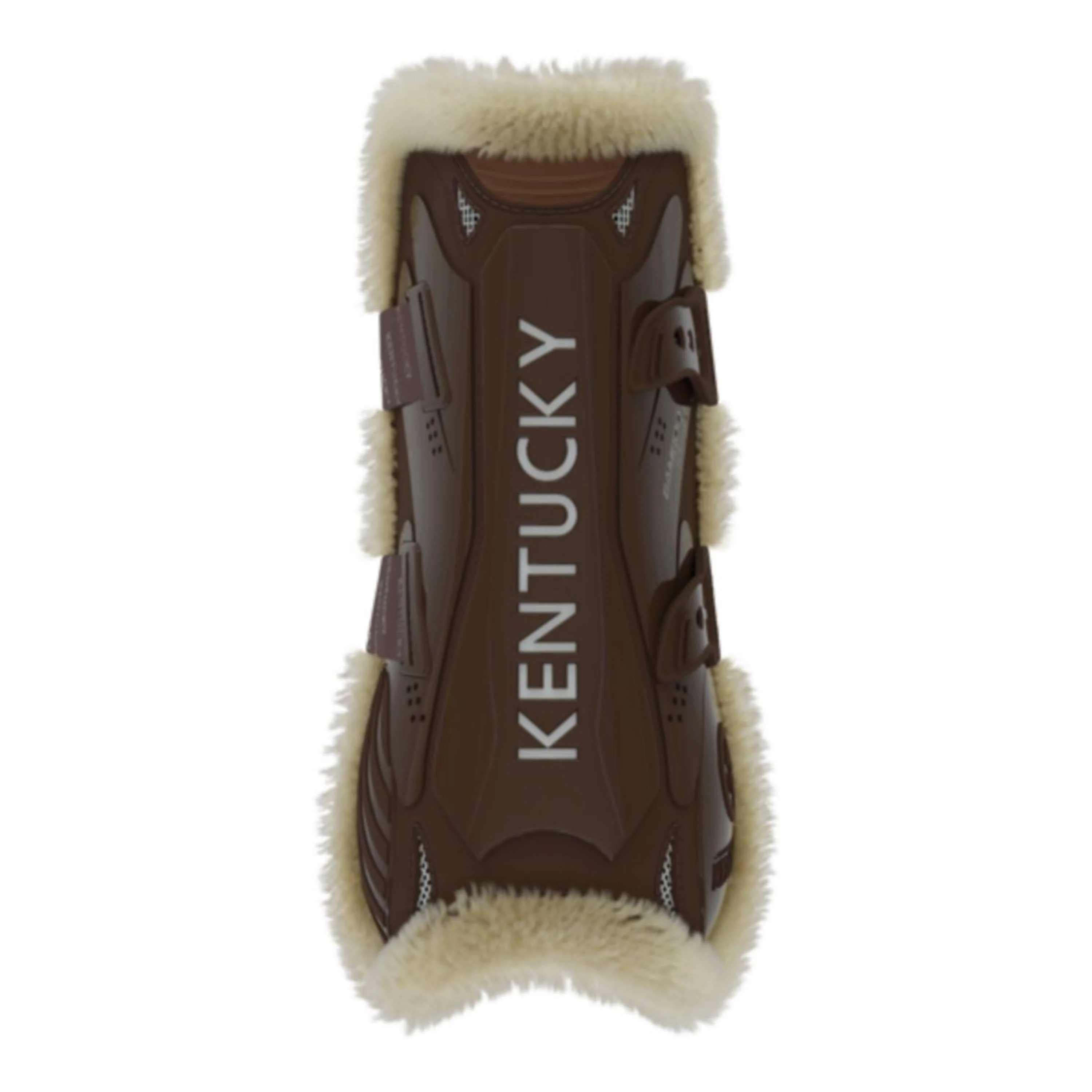 Kentucky Horsewear Protèges-Tendons Bamboo Elastic Vegan Sheepskin Marron - Image 5