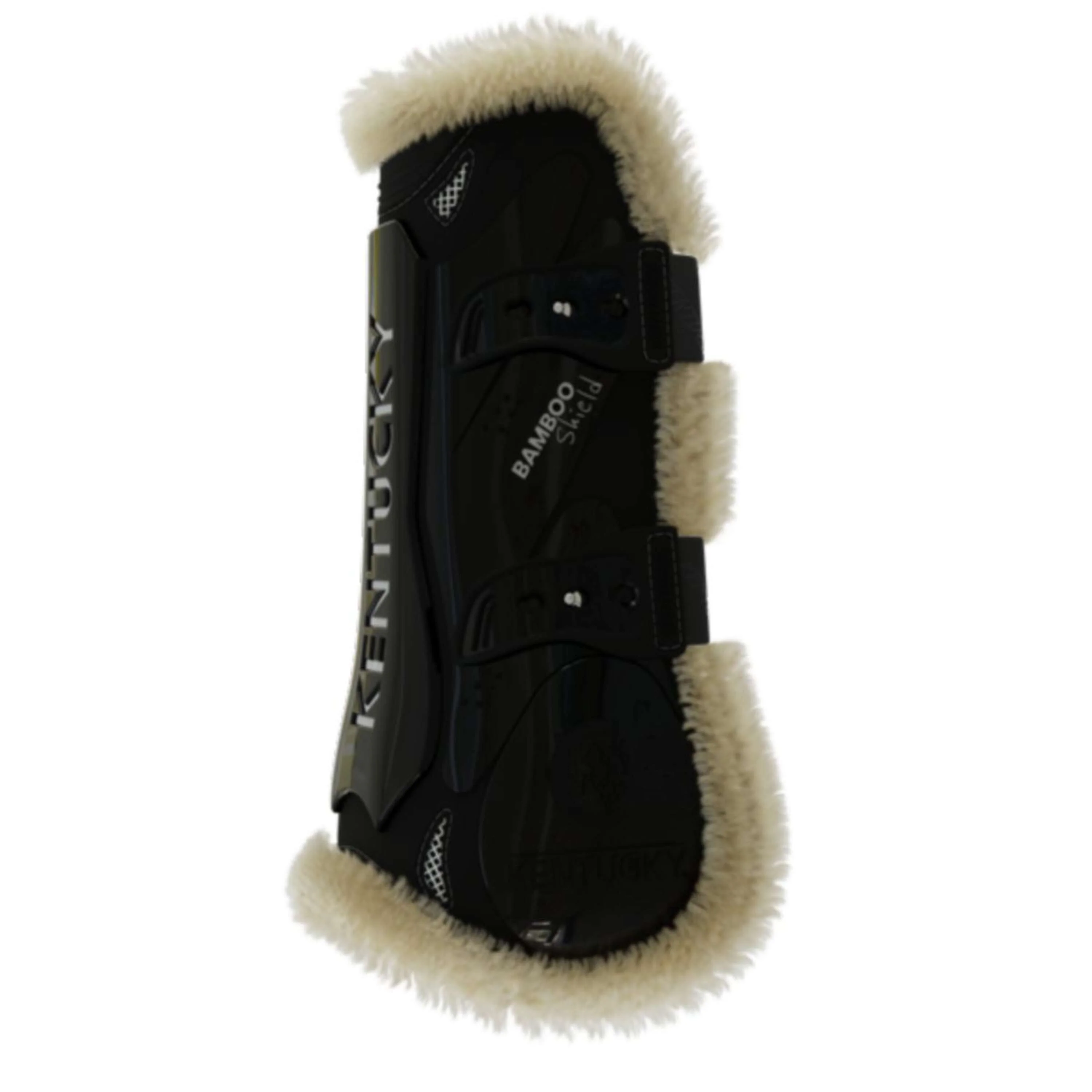 Kentucky Horsewear Protèges-Tendons Bamboo Elastic Vegan Sheepskin Noir - Image 4