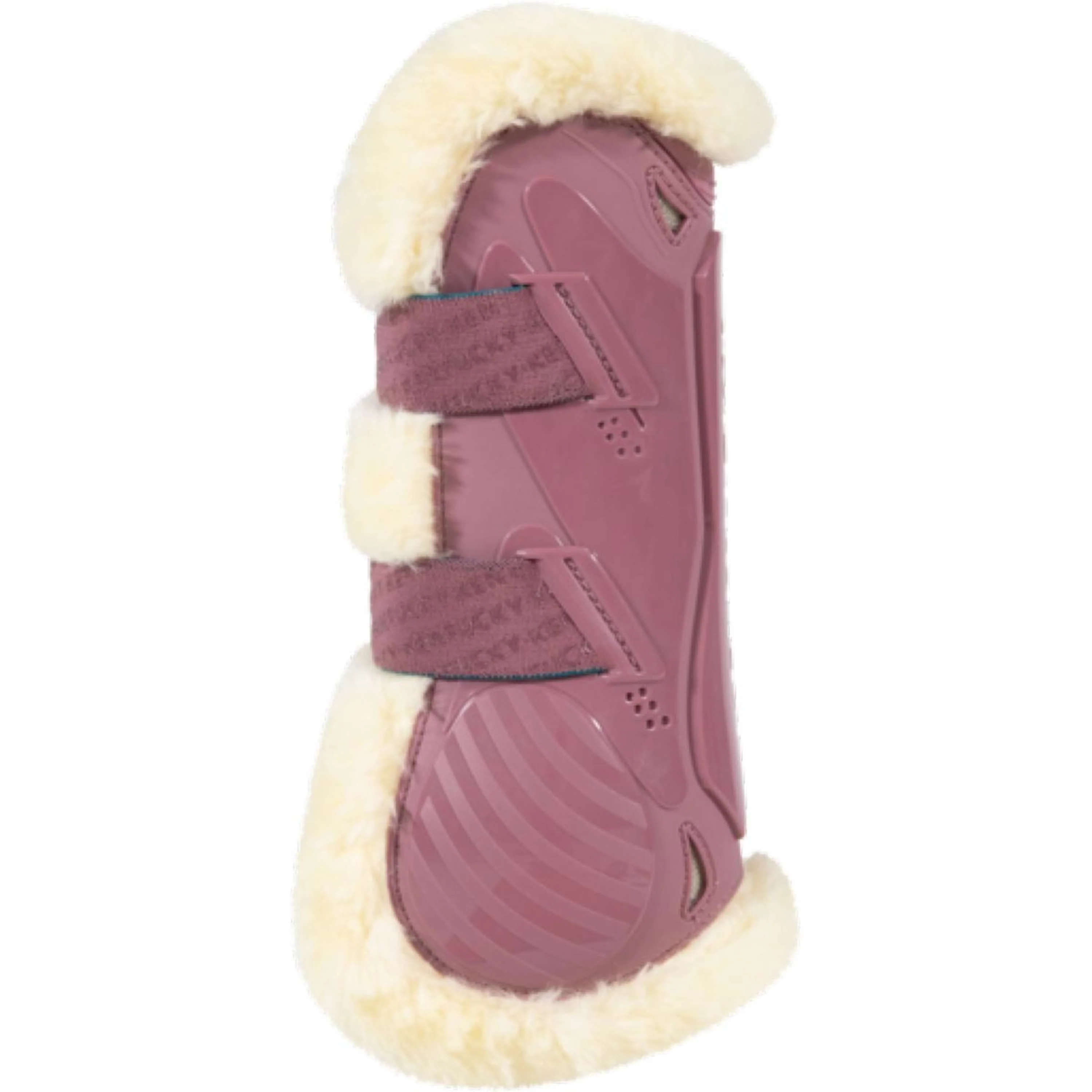 Kentucky Horsewear Protèges-Tendons Bamboo Elastic Vegan Sheepskin Rose Vieux - Image 4