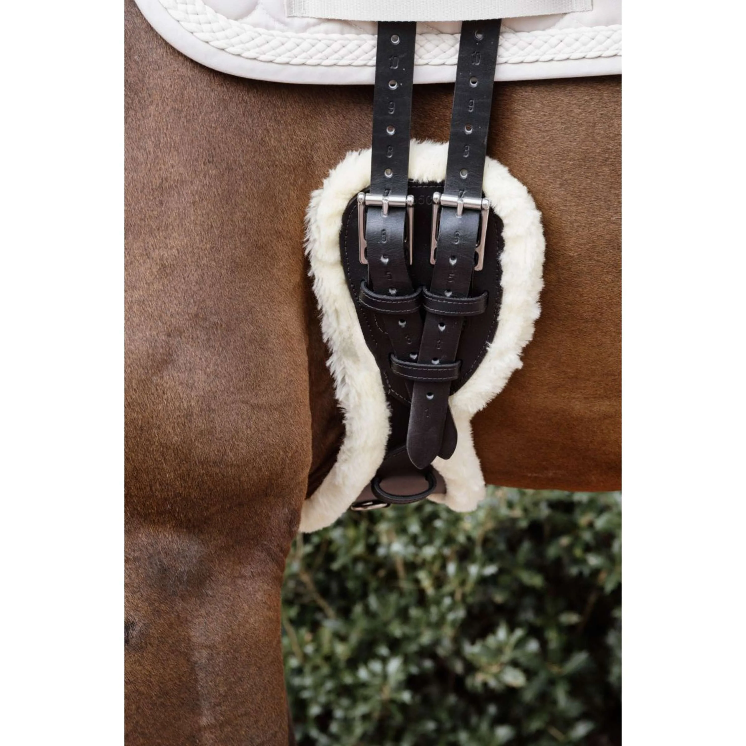 Kentucky Horsewear Sangle de Dressage Anatomic Sheepskin Noir - Image 2