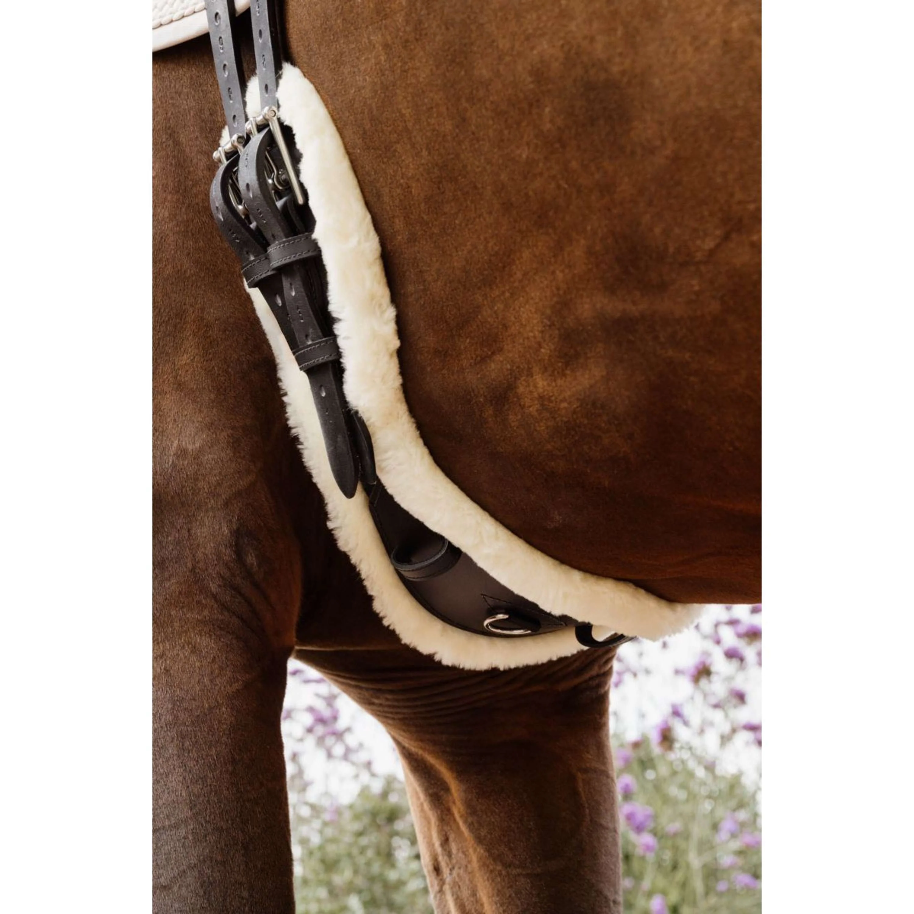 Kentucky Horsewear Sangle de Dressage Anatomic Sheepskin Noir - Image 4