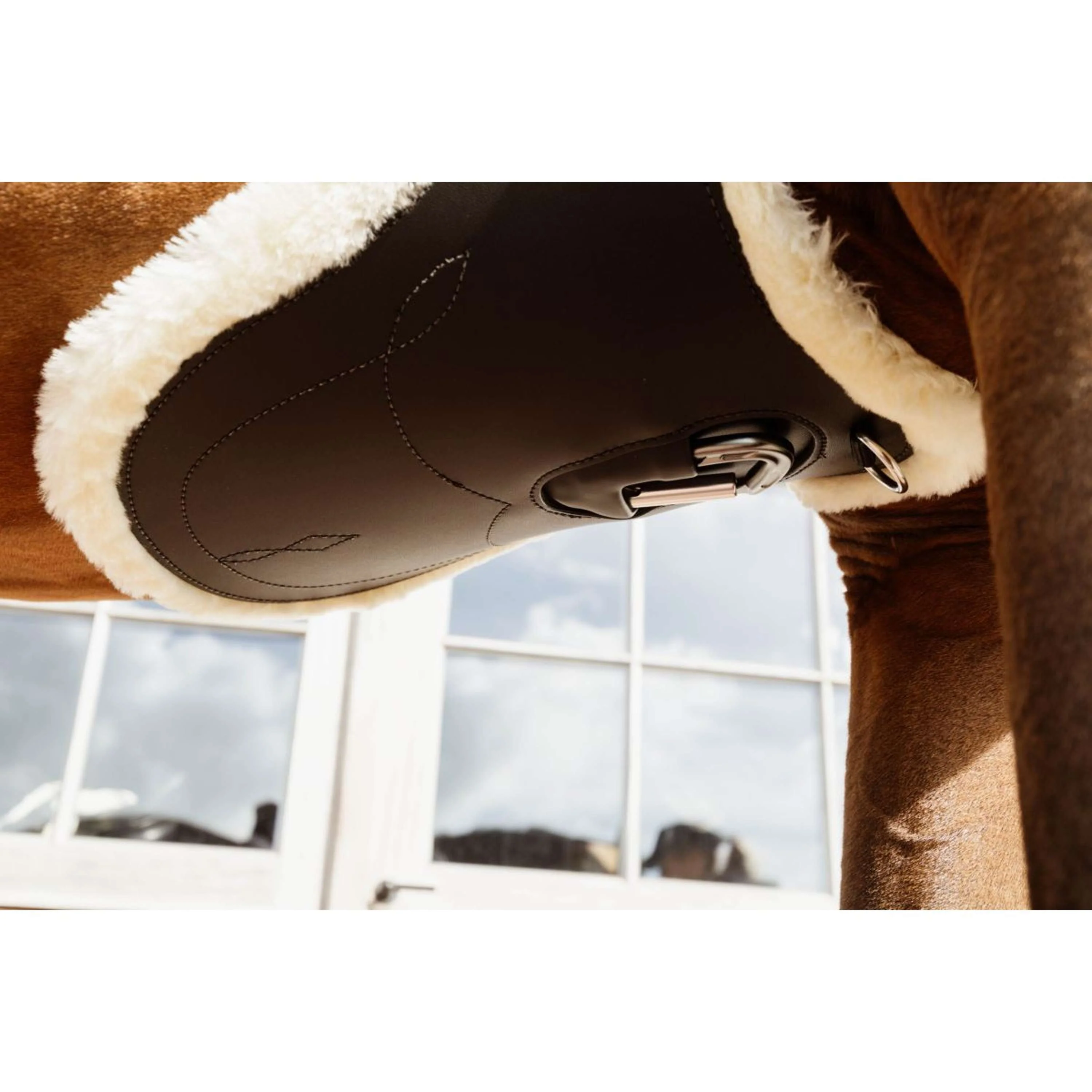 Kentucky Horsewear Sangle d'Obstacle Anatomic Sheepskin Marron - Image 7