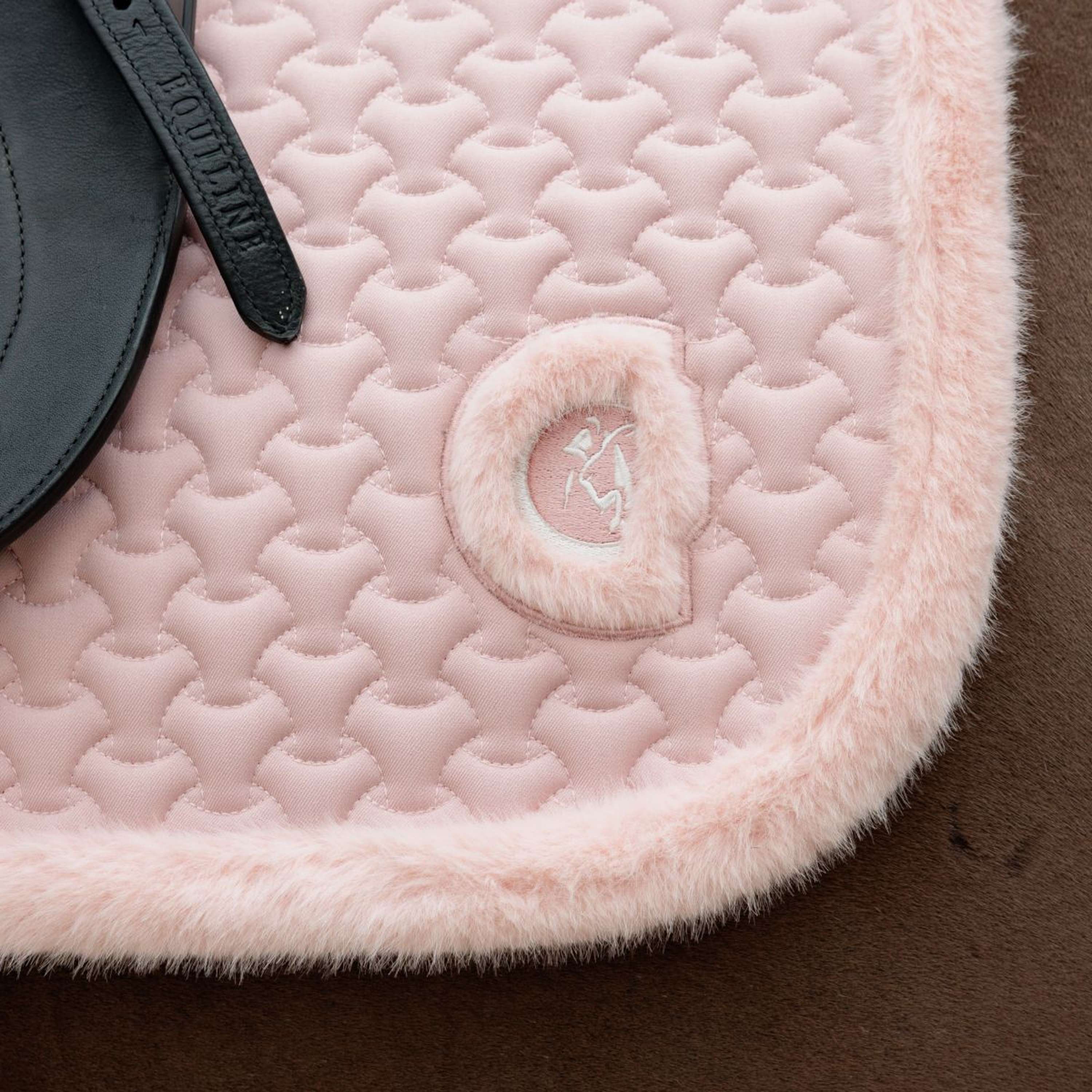 Kentucky Horsewear Tapis de Selle Fake Fur Onion Quilt Dressage Rose Vieux - Image 5