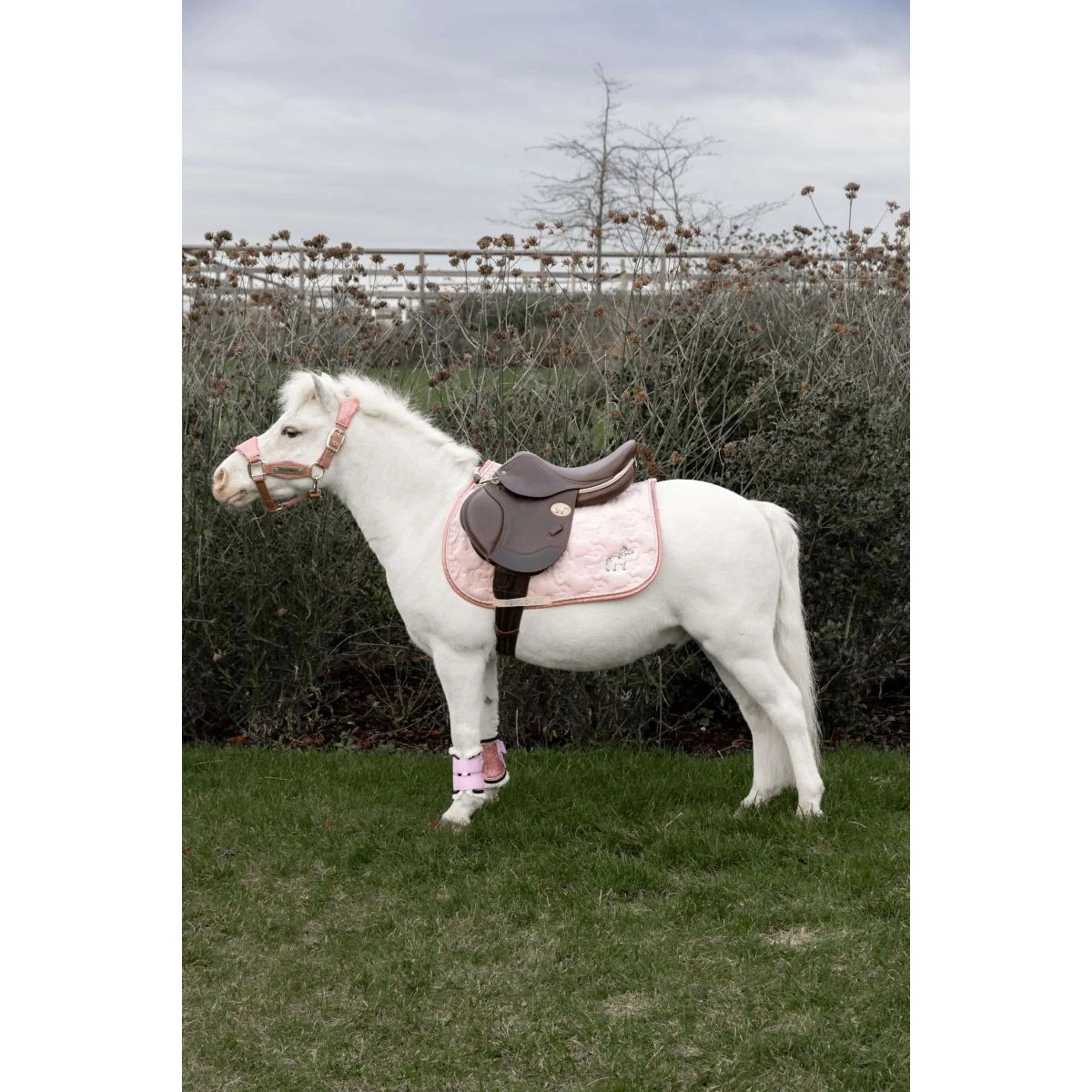 Kentucky Horsewear Tapis de Selle Glitter Unicorn de Saut Soft Rose - Image 3