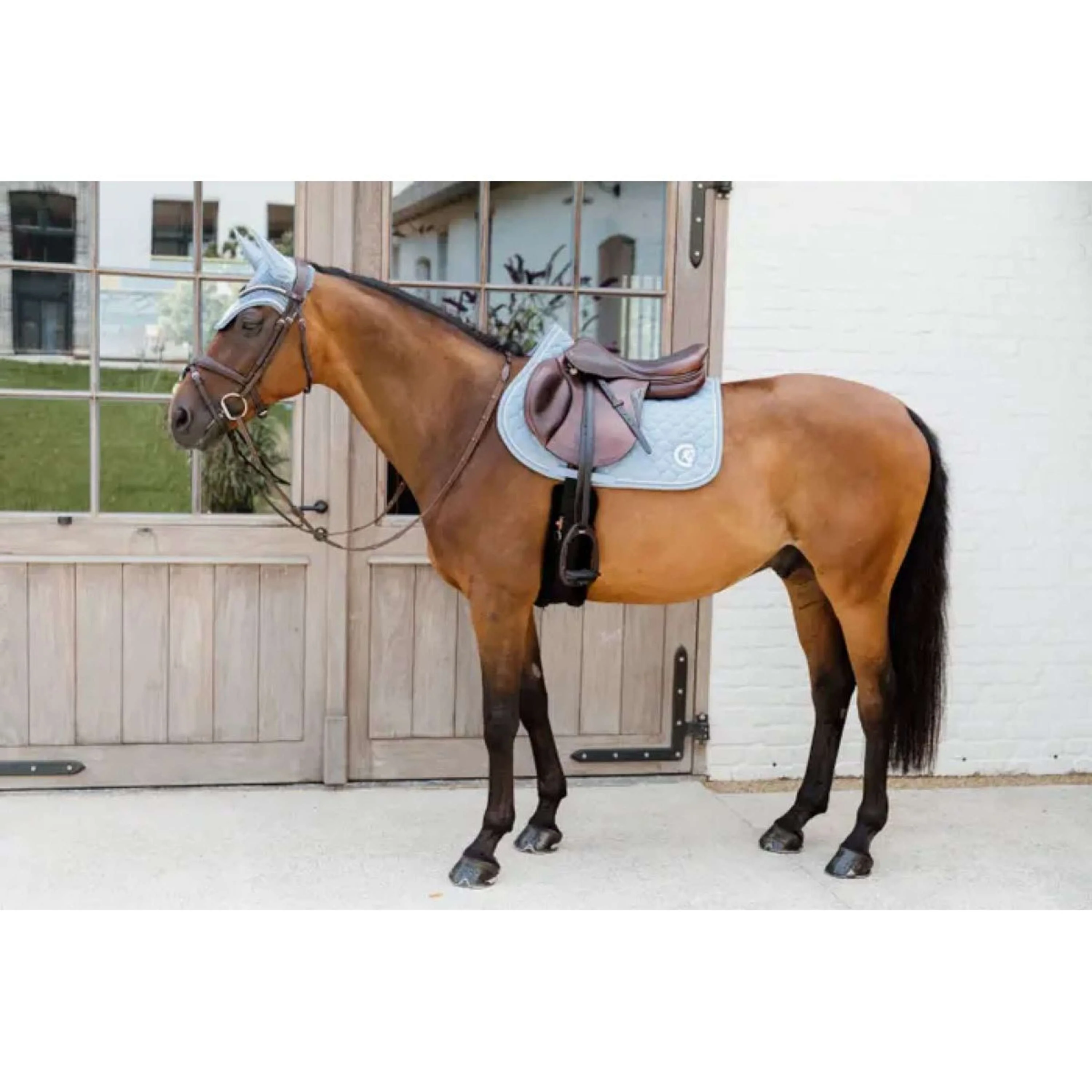 Kentucky Horsewear Tapis de Selle Onion Quilt 3D Logo de Saut Bleu Clair - Image 4