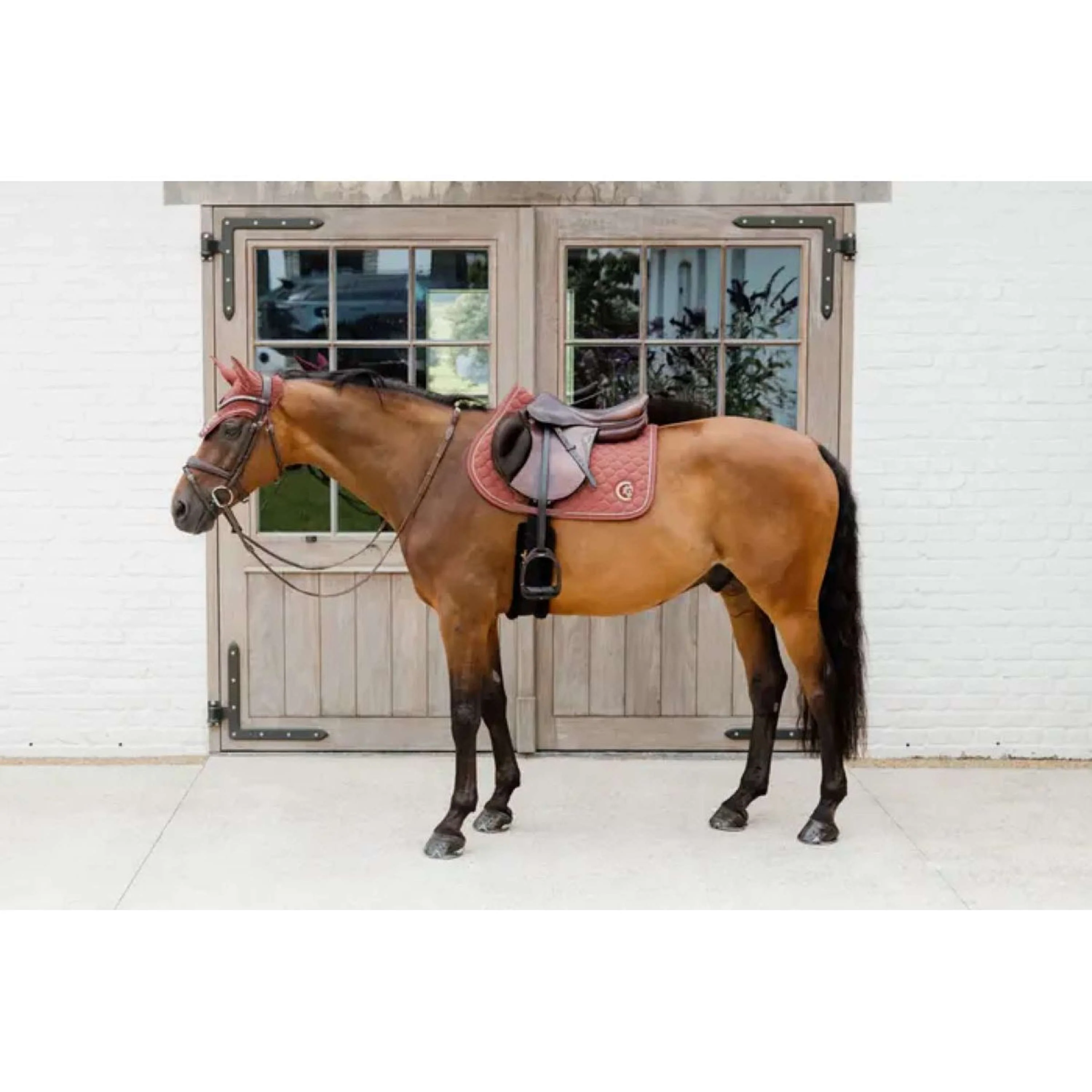 Kentucky Horsewear Tapis de Selle Onion Quilt 3D Logo de Saut Fuchsia - Image 5
