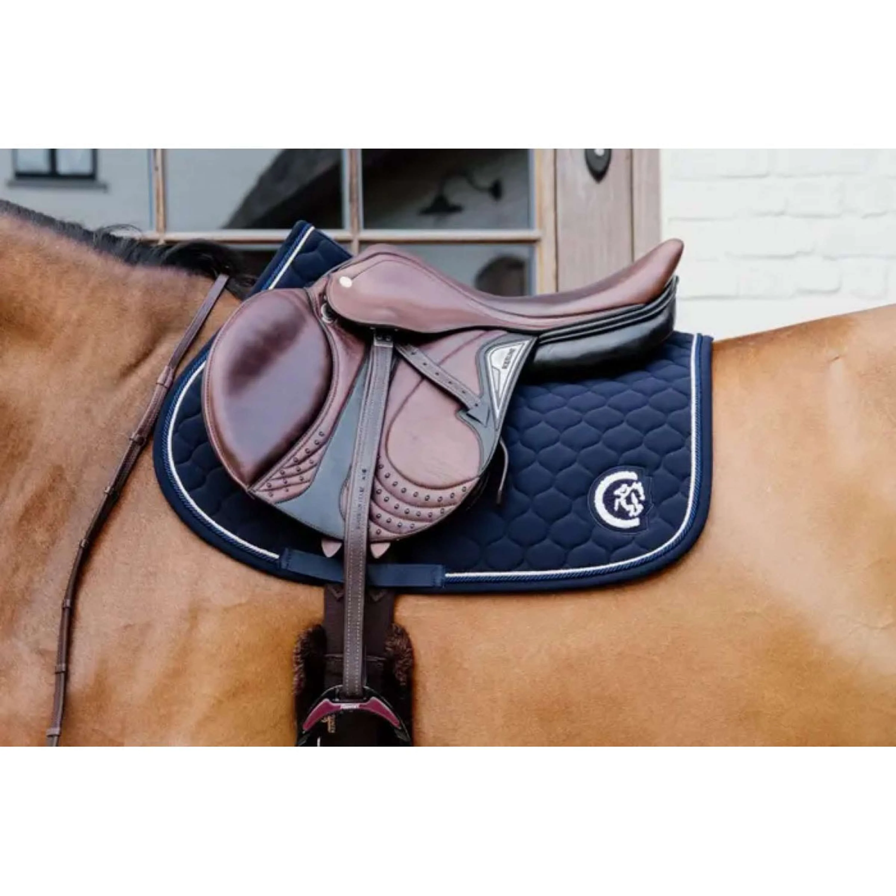 Kentucky Horsewear Tapis de Selle Onion Quilt 3D Logo de Saut Marin - Image 2