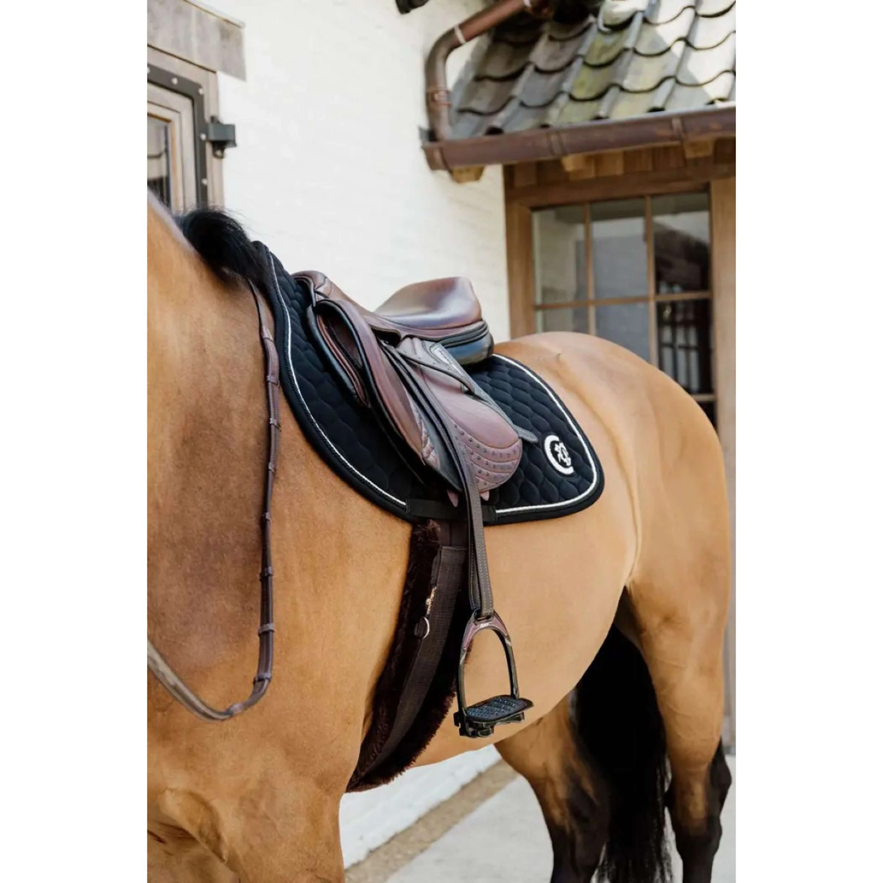 Kentucky Horsewear Tapis de Selle Onion Quilt 3D Logo de Saut Noir - Image 4