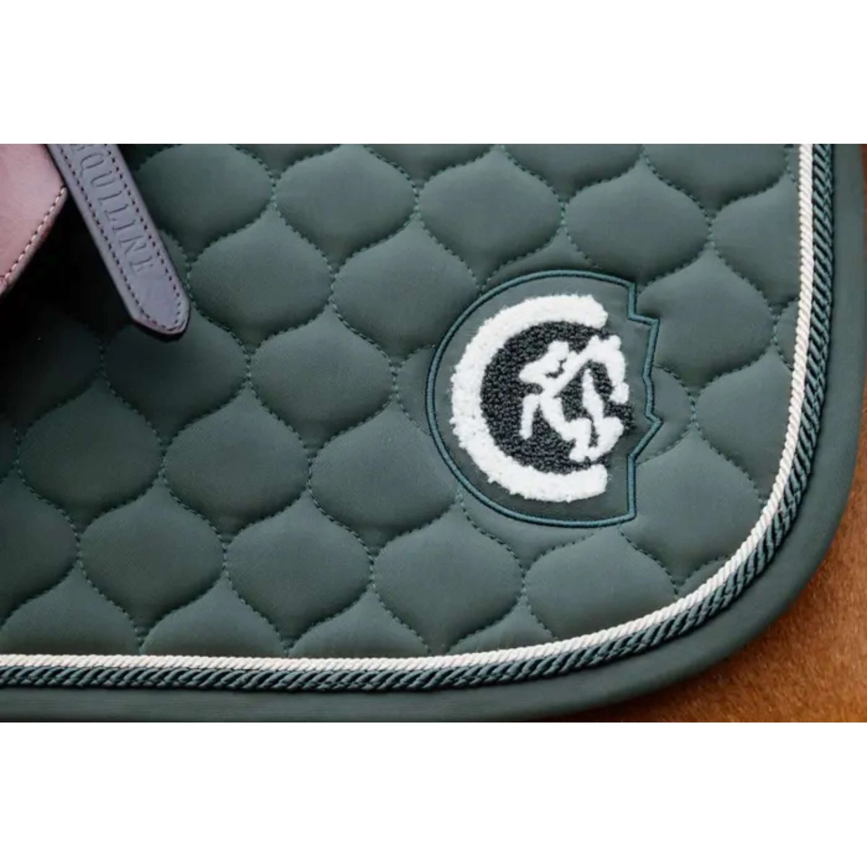 Kentucky Horsewear Tapis de Selle Onion Quilt 3D Logo de Saut Pine Green - Image 3