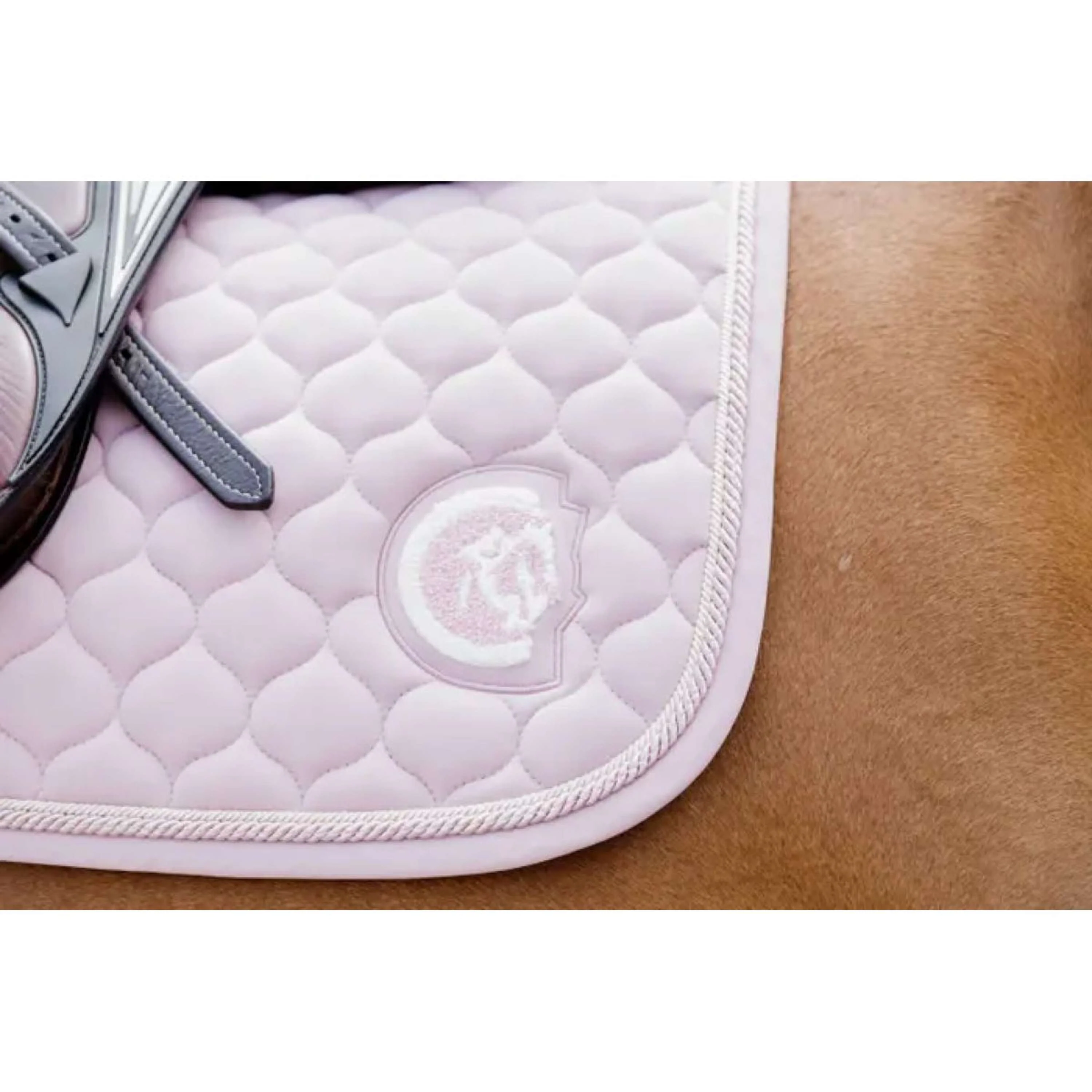 Kentucky Horsewear Tapis de Selle Onion Quilt 3D Logo de Saut Rose Vieux - Image 4