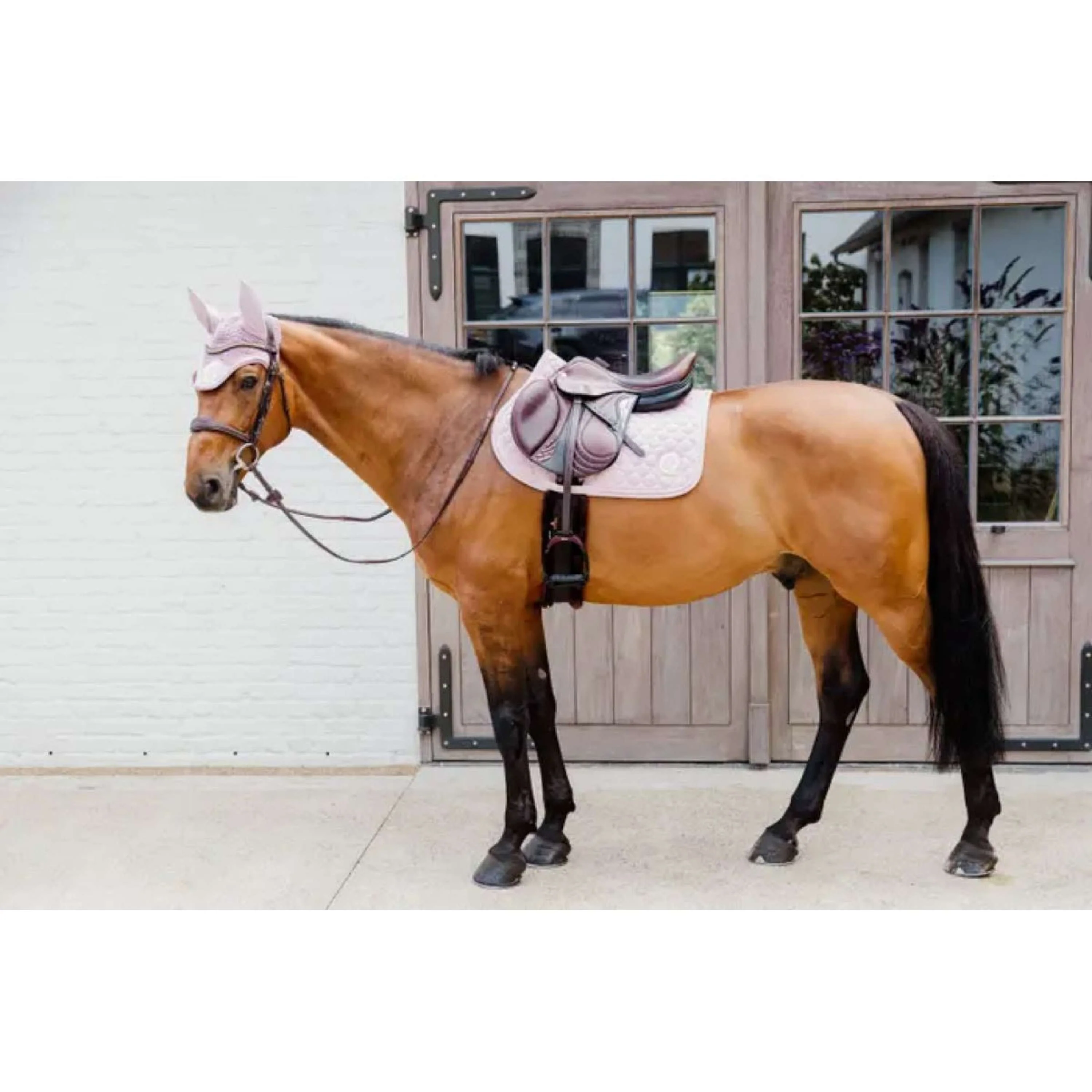 Kentucky Horsewear Tapis de Selle Onion Quilt 3D Logo de Saut Rose clair - Image 4