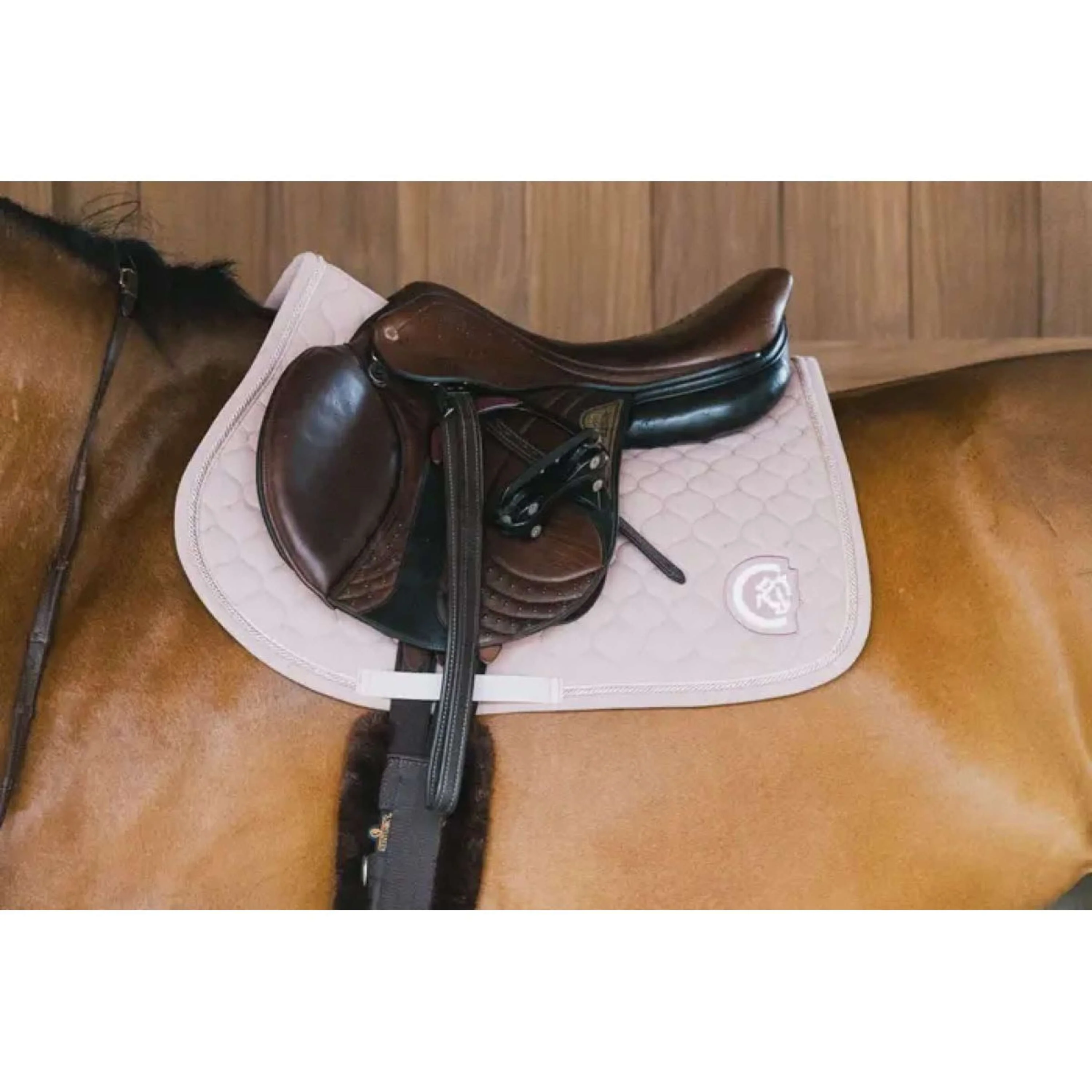 Kentucky Horsewear Tapis de Selle Onion Quilt 3D Logo de Saut Rose Vieux - Image 2