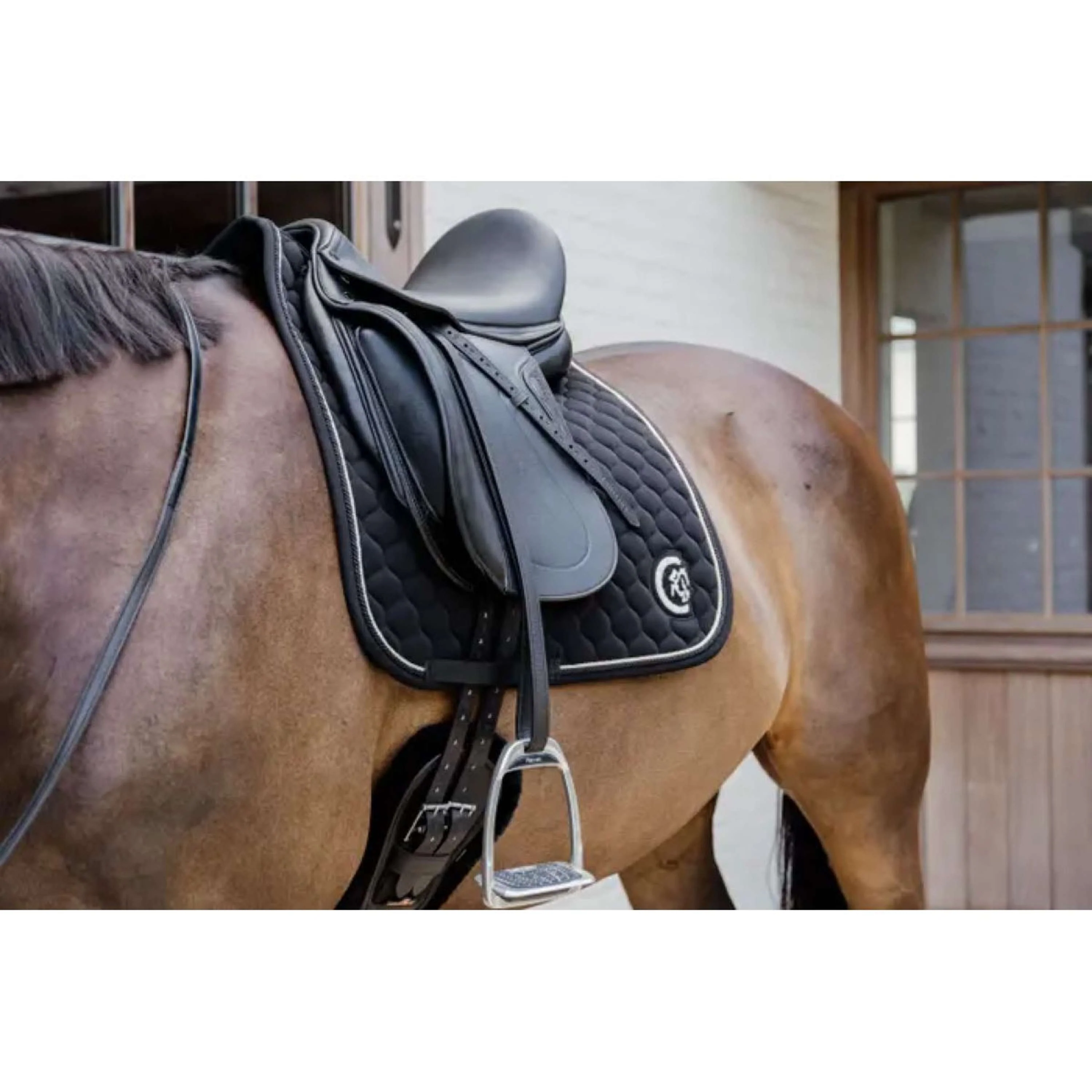Kentucky Horsewear Tapis de Selle Onion Quilt 3D Logo Dressage Noir - Image 4