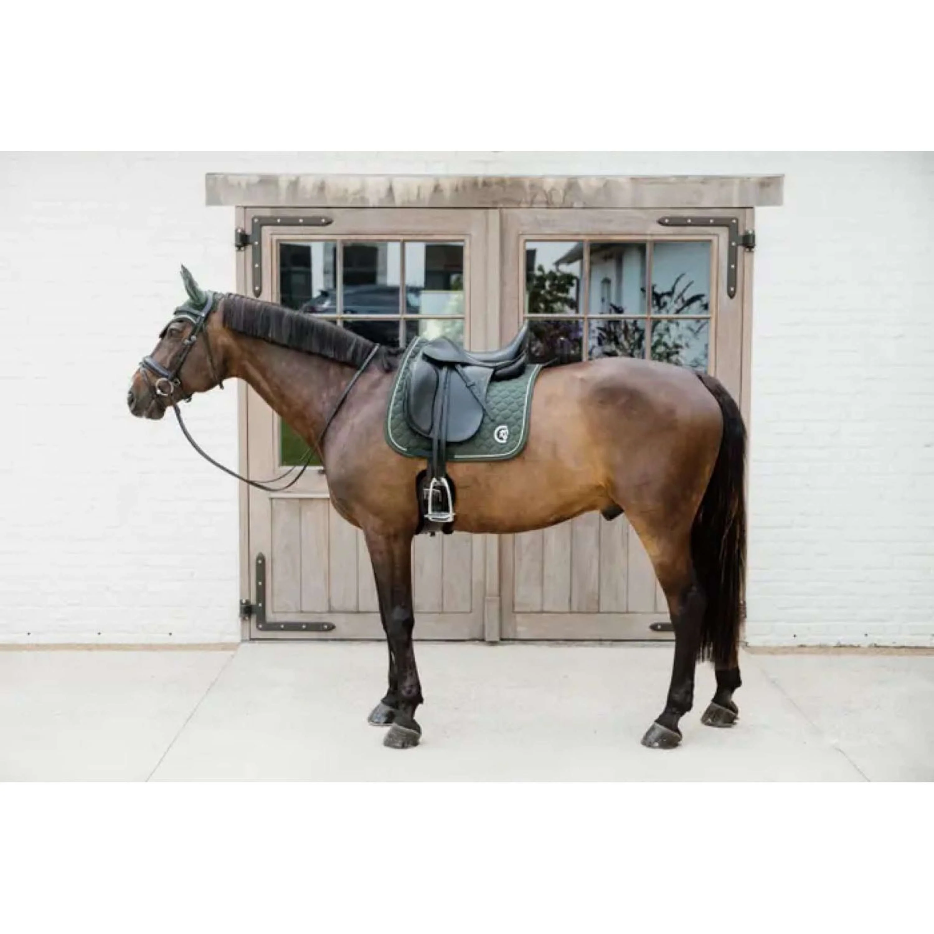 Kentucky Horsewear Tapis de Selle Onion Quilt 3D Logo Dressage Pine Green - Image 3