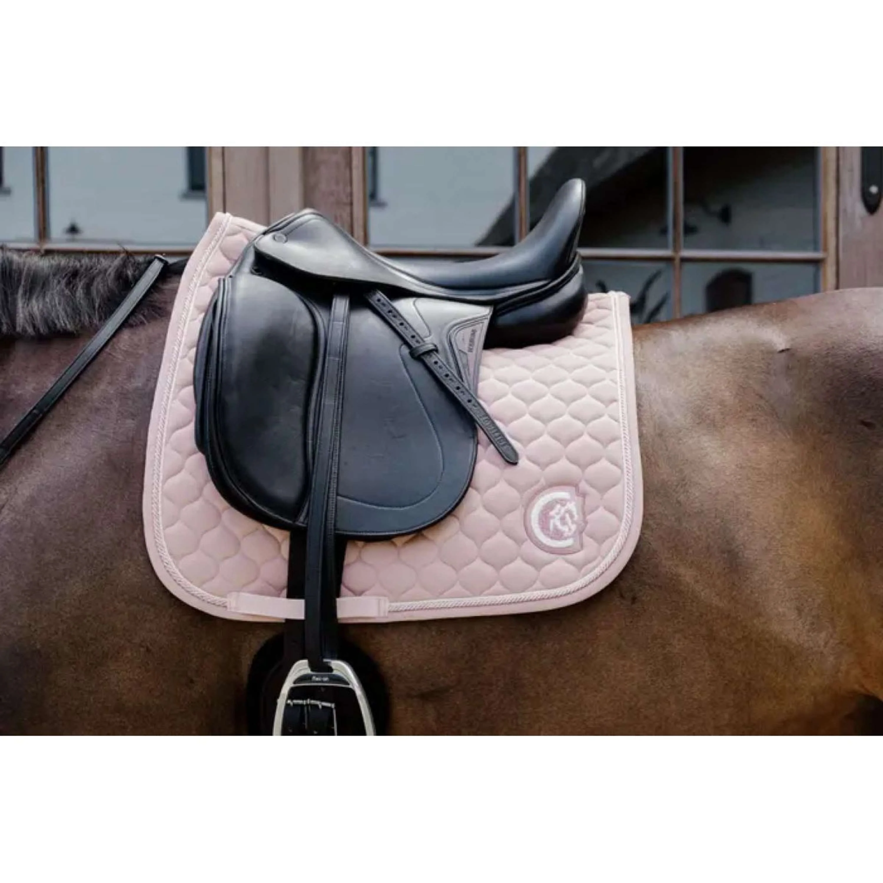 Kentucky Horsewear Tapis de Selle Onion Quilt 3D Logo Dressage Rose Vieux - Image 2