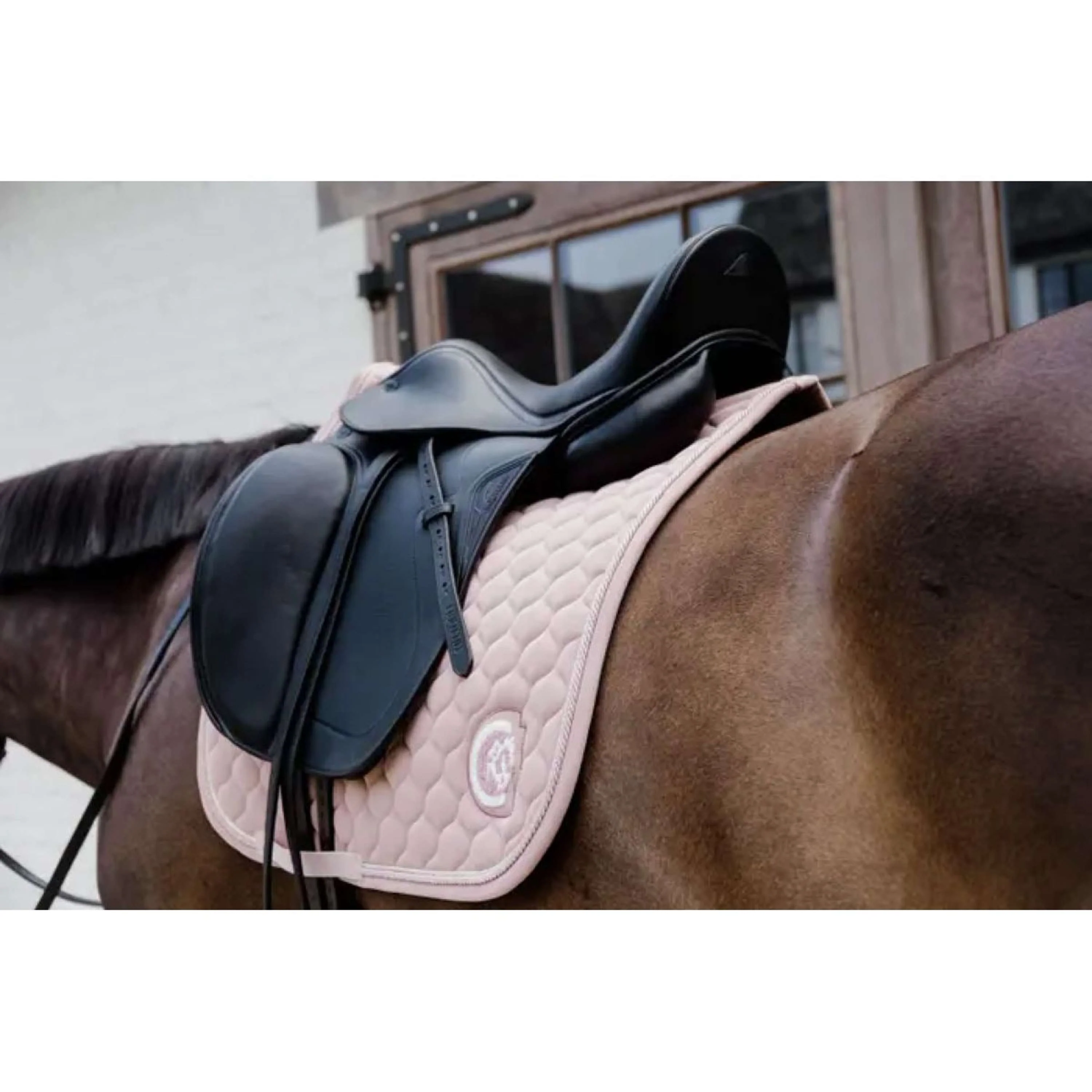 Kentucky Horsewear Tapis de Selle Onion Quilt 3D Logo Dressage Rose Vieux - Image 3