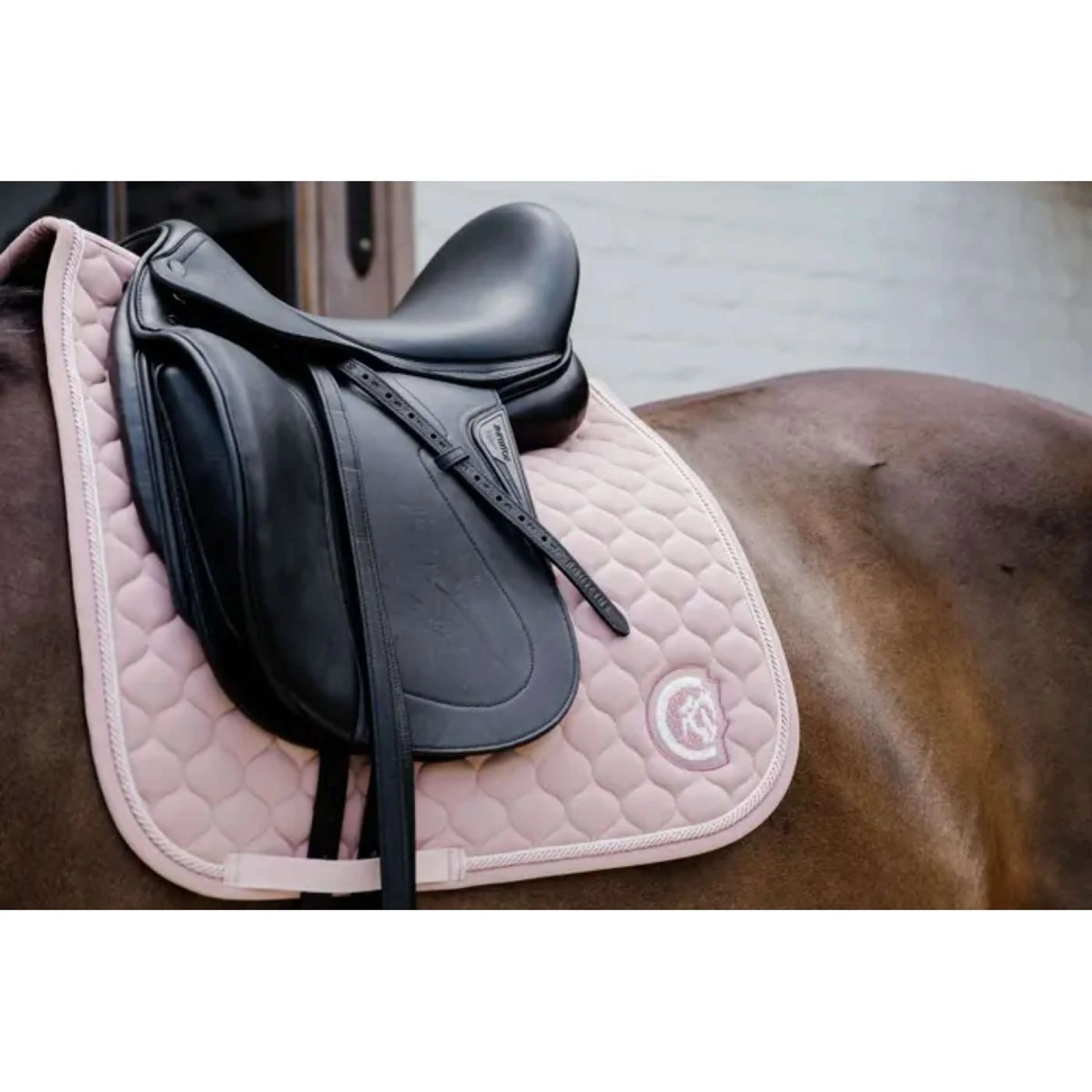 Kentucky Horsewear Tapis de Selle Onion Quilt 3D Logo Dressage Rose Vieux - Image 4