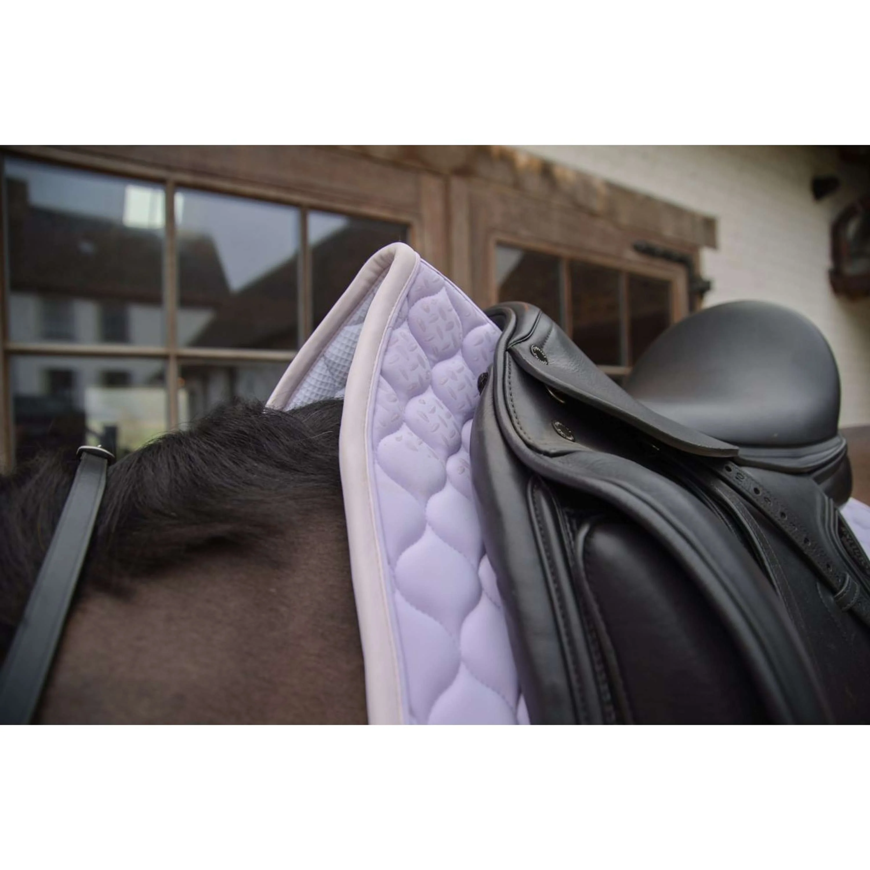 Kentucky Horsewear Tapis de Selle Softshell Onion Quilt Dressage Violet clair/Rose clair - Image 3