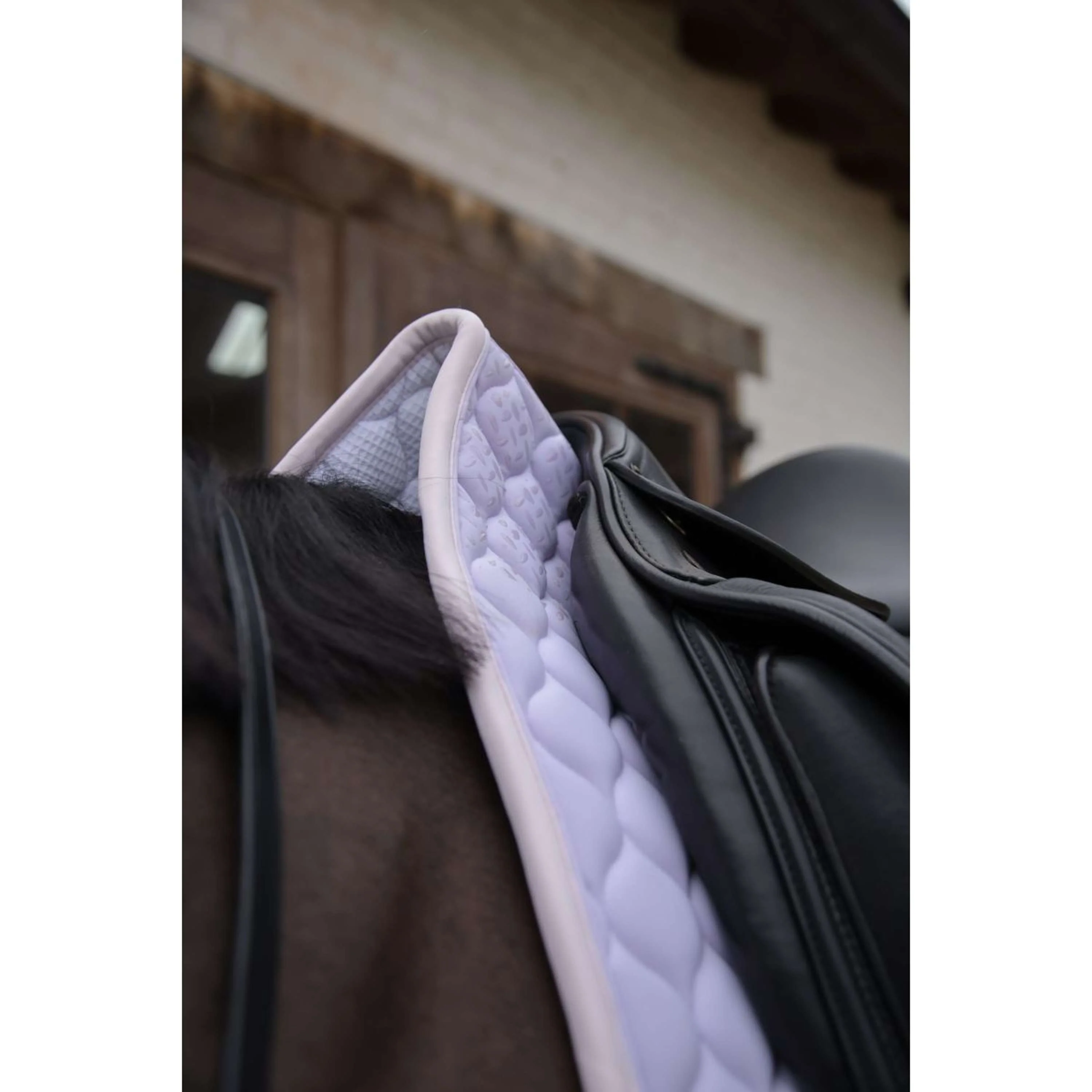 Kentucky Horsewear Tapis de Selle Softshell Onion Quilt Dressage Violet clair/Rose clair - Image 4