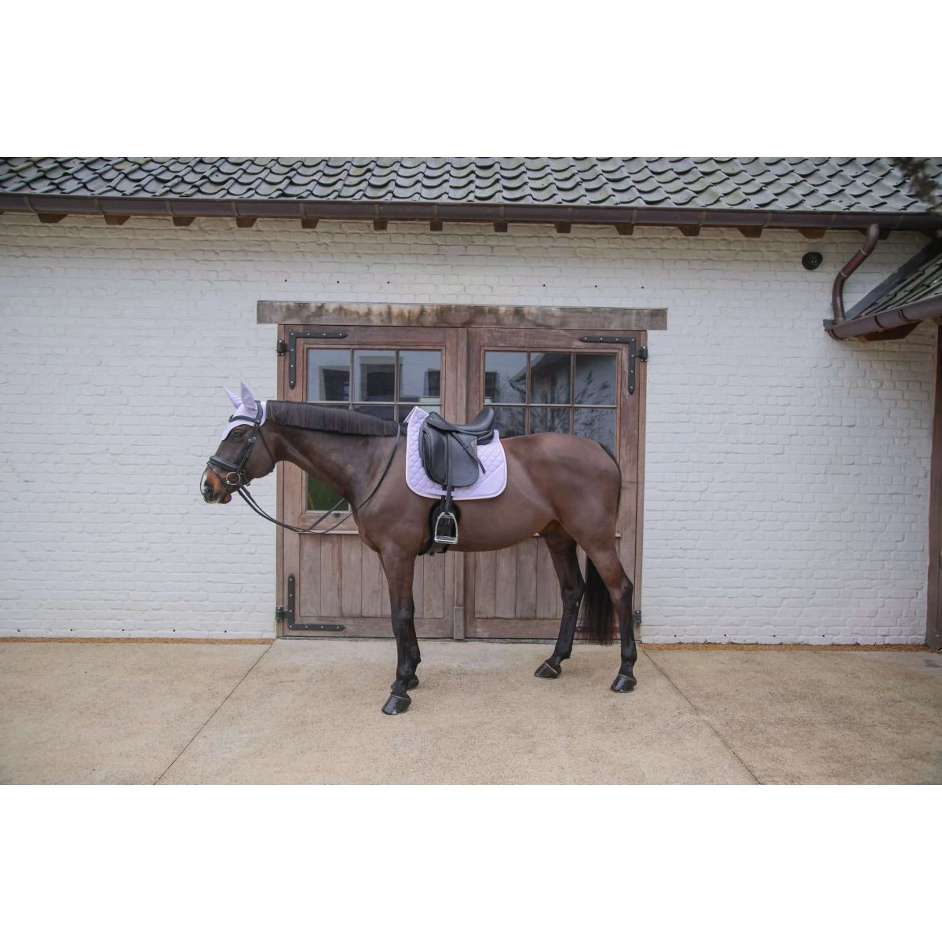 Kentucky Horsewear Tapis de Selle Softshell Onion Quilt Dressage Violet clair/Rose clair - Image 6