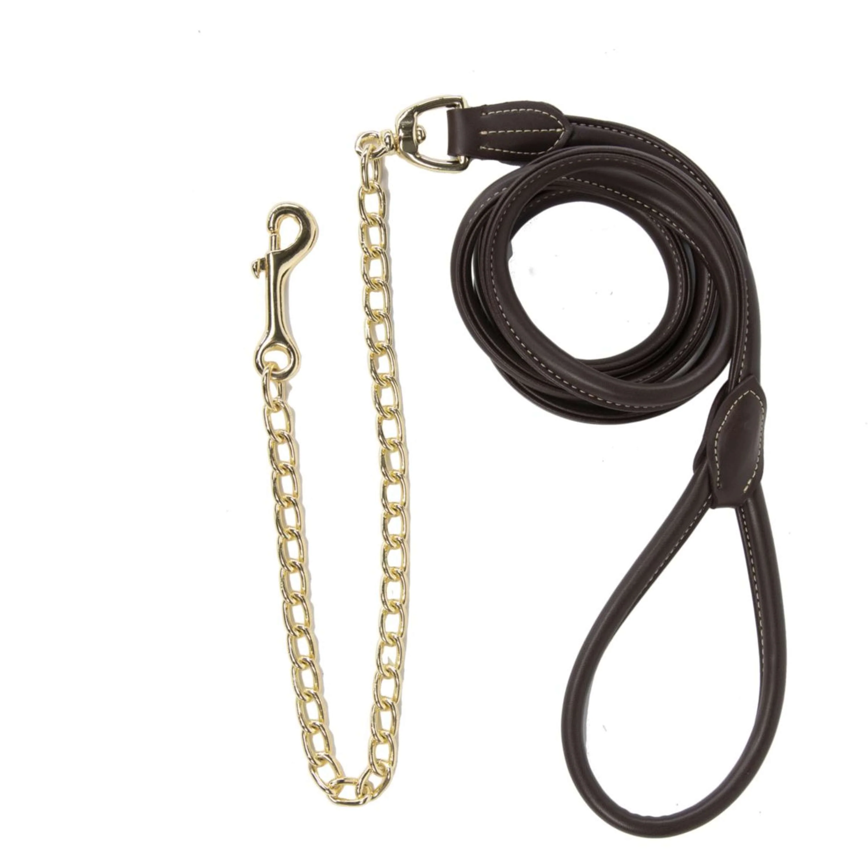 Kentucky Longe de Présentation Leather Chain Marron - Image 4