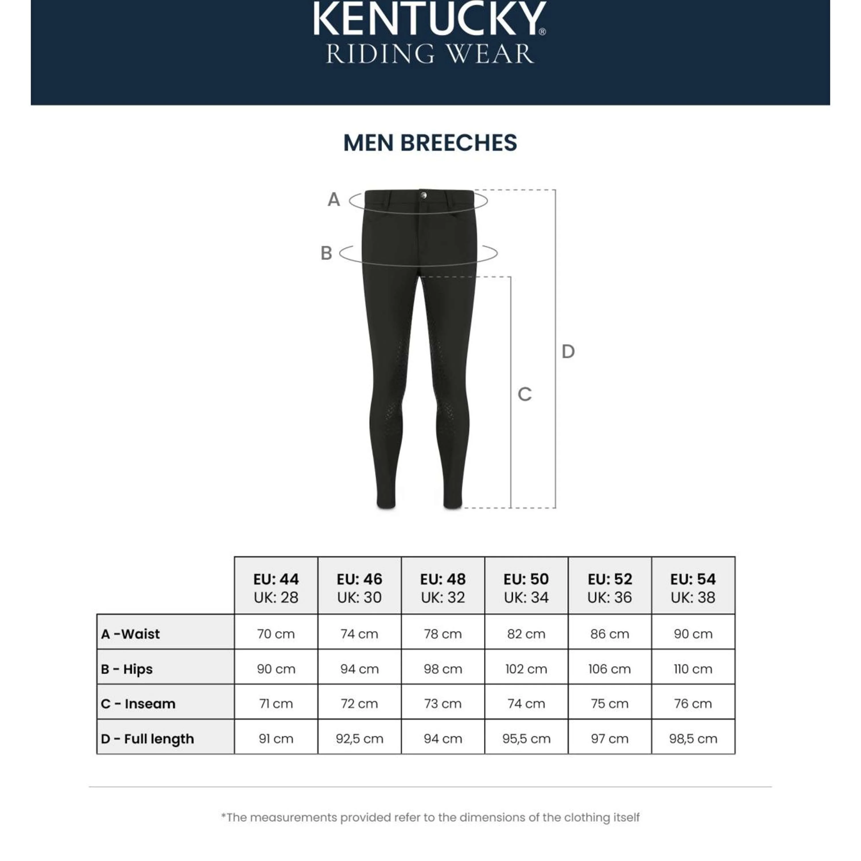 Kentucky Pantalon d'Équitation Mexico Knee Grip Hommes Anthracite - Image 5