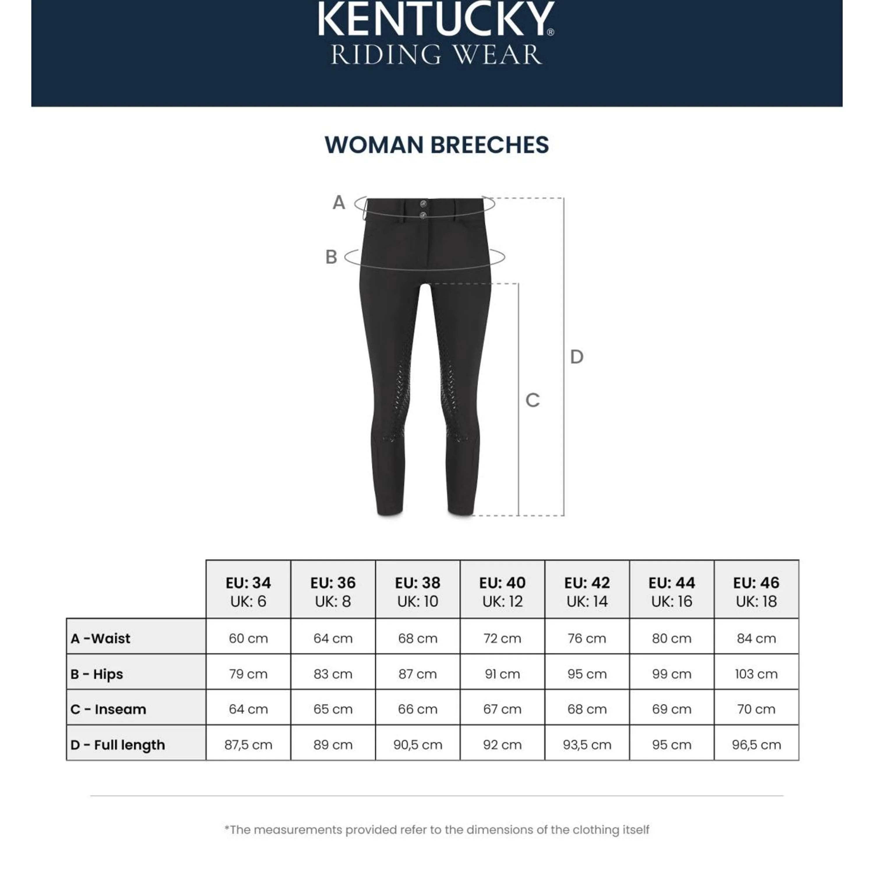 Kentucky Pantalon d'Équitation Miami Knee Grip Femme Bleu Océan - Image 9