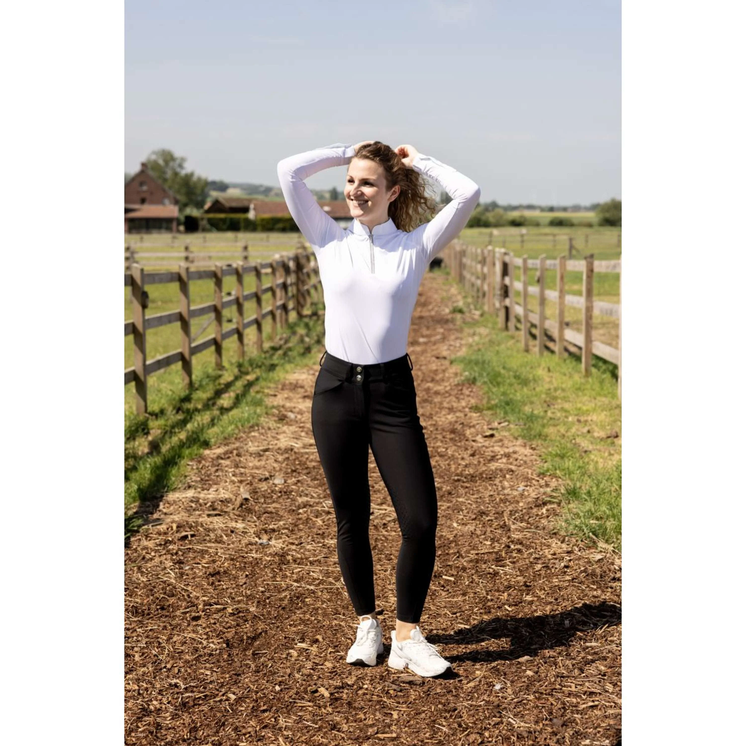 Kentucky Pantalon d'Équitation Miami Knee Grip Femme Noir - Image 2