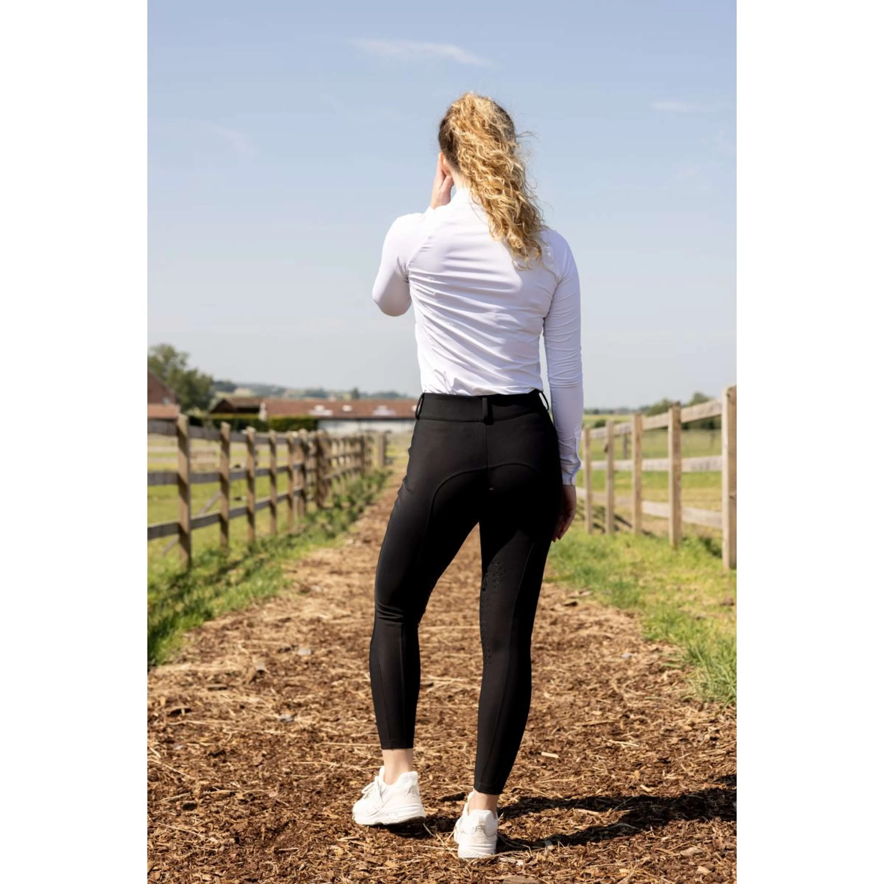 Kentucky Pantalon d'Équitation Miami Knee Grip Femme Noir - Image 5