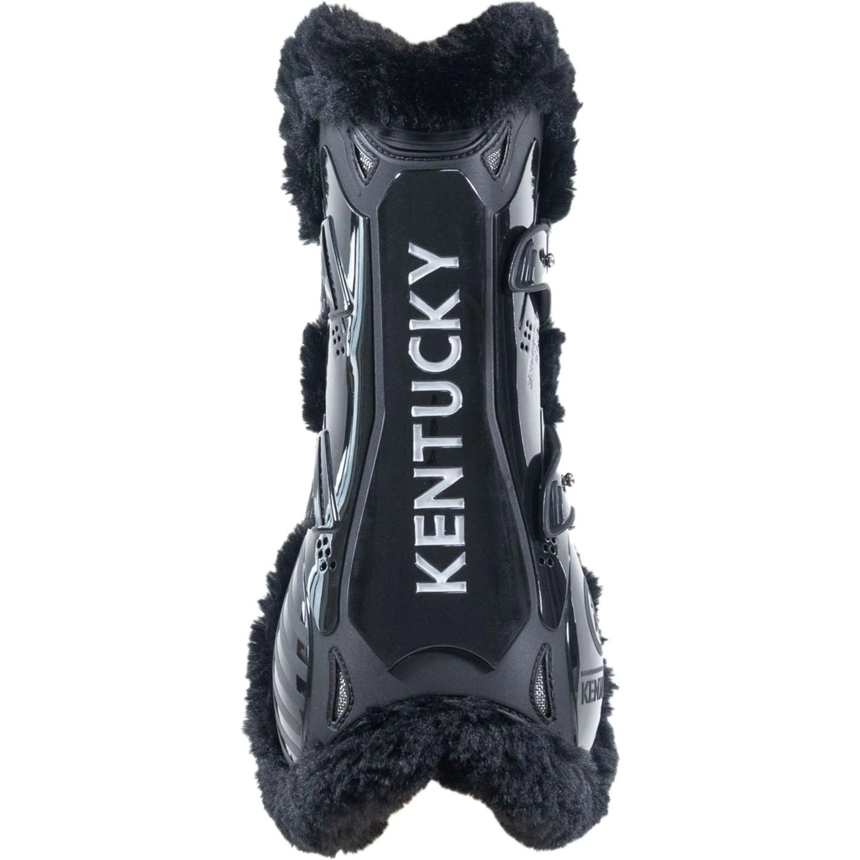Kentucky Horsewear Protèges-Tendons Bamboo Elastic Vegan Sheepskin Noir/Noir - Image 2