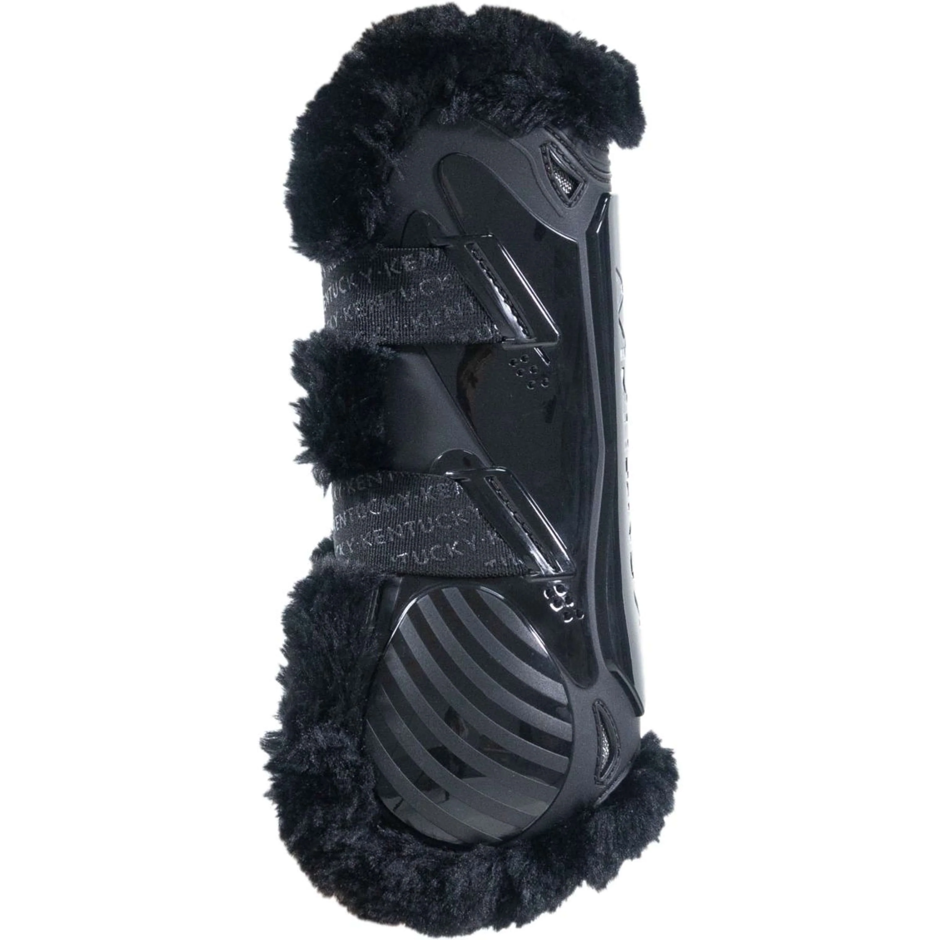 Kentucky Horsewear Protèges-Tendons Bamboo Elastic Vegan Sheepskin Noir/Noir - Image 3