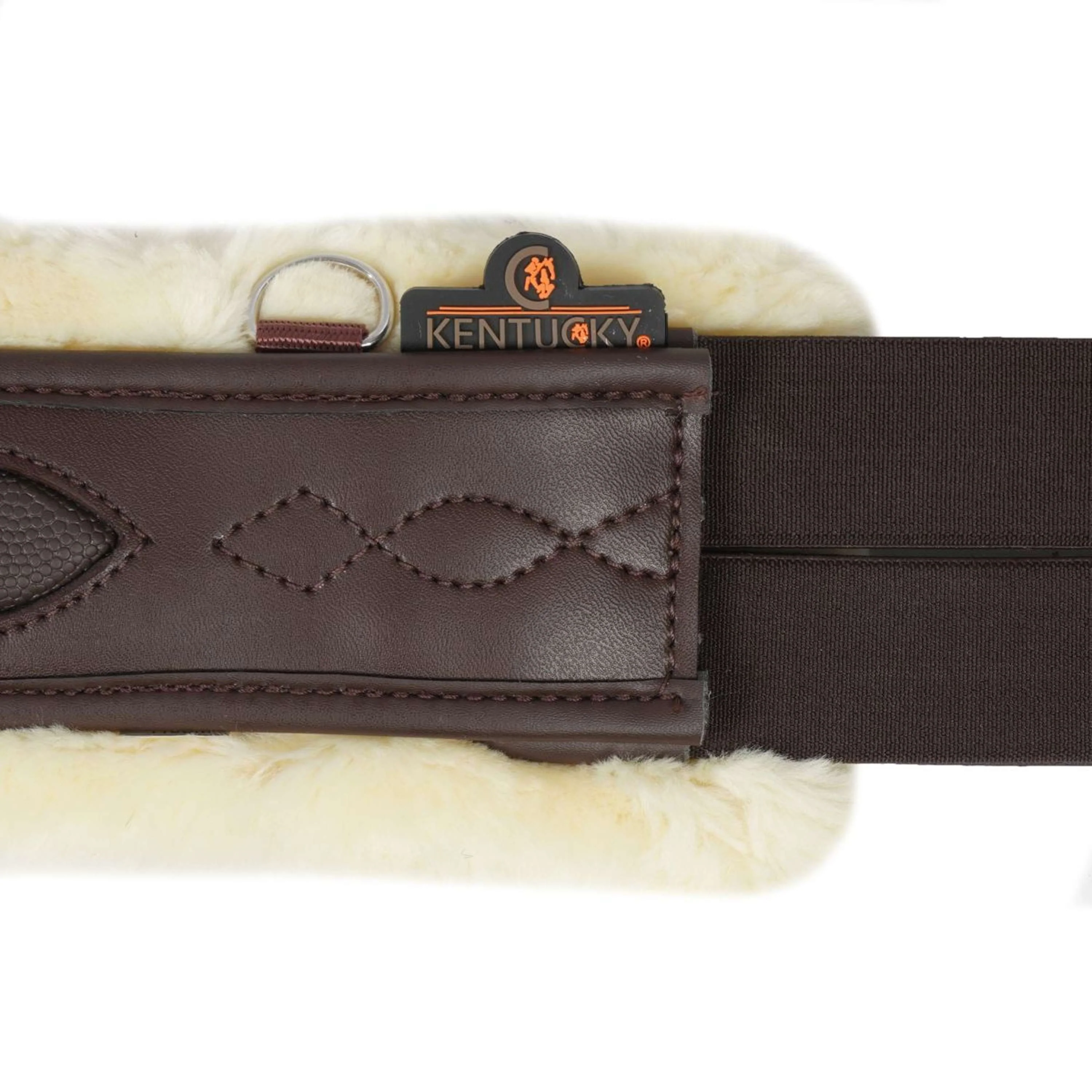 Kentucky Sangle Bavette Sheepskin Special pour le Saut Marron - Image 9
