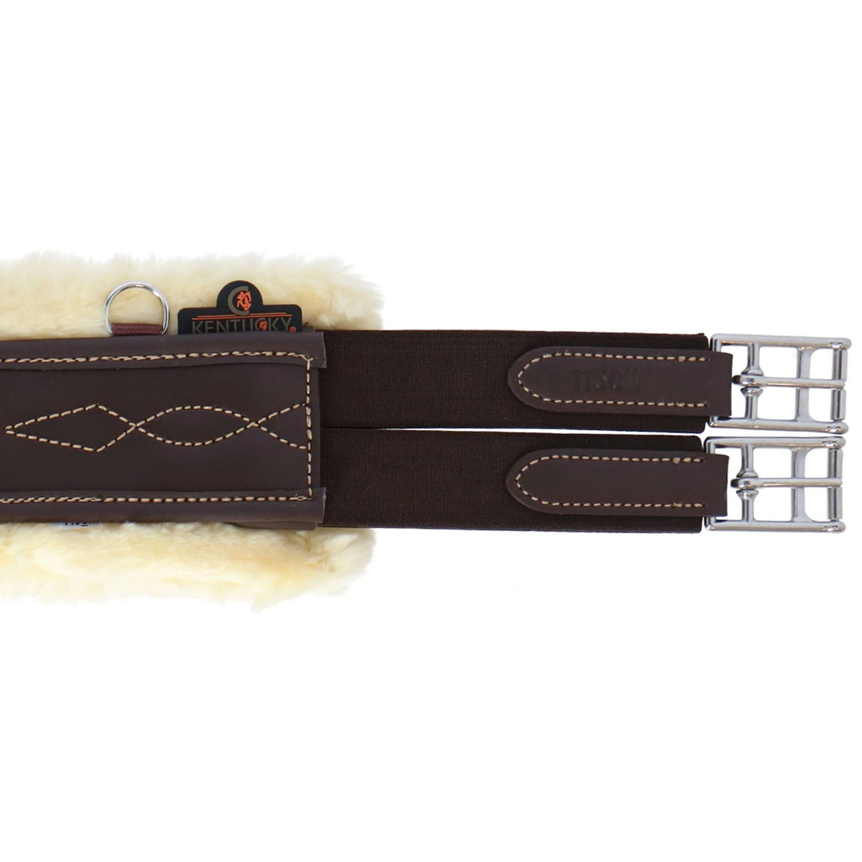 Kentucky Sangle d'Obstacle Sheepskin Stud Marron - Image 6