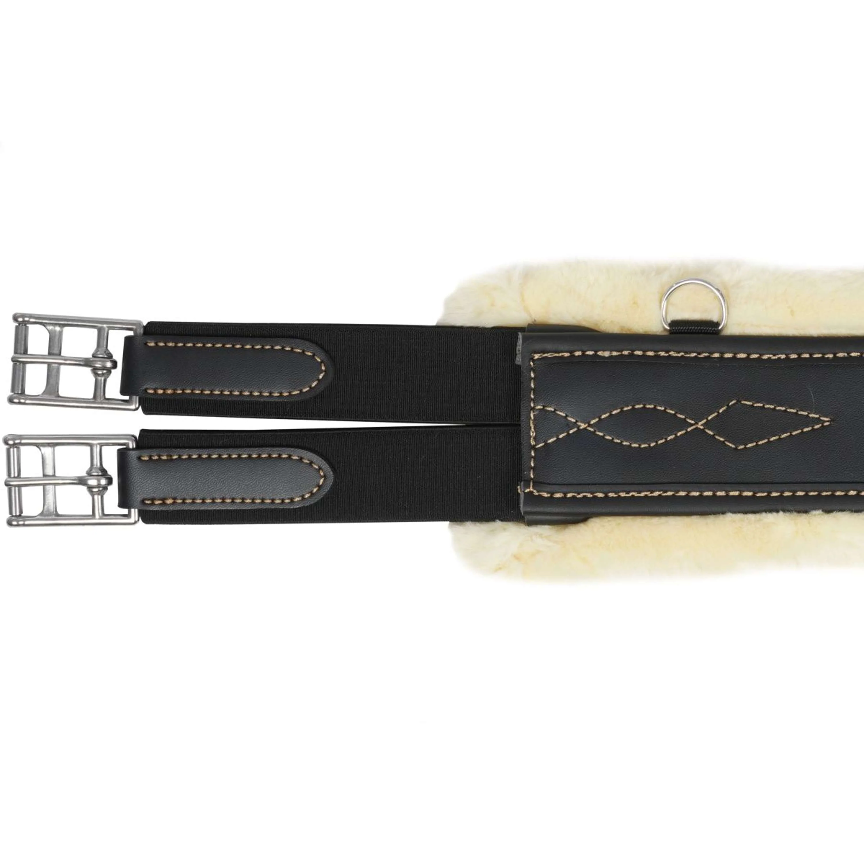Kentucky Sangle d'Obstacle Sheepskin Stud Noir - Image 3