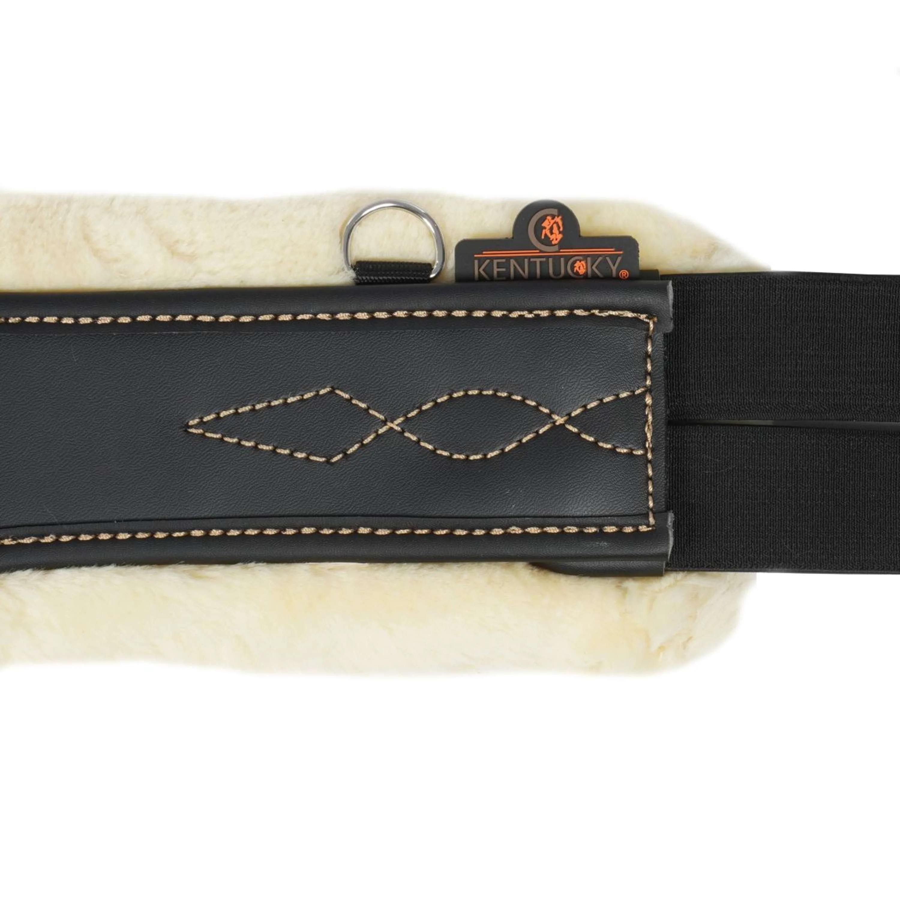 Kentucky Sangle d'Obstacle Sheepskin Stud Noir - Image 6