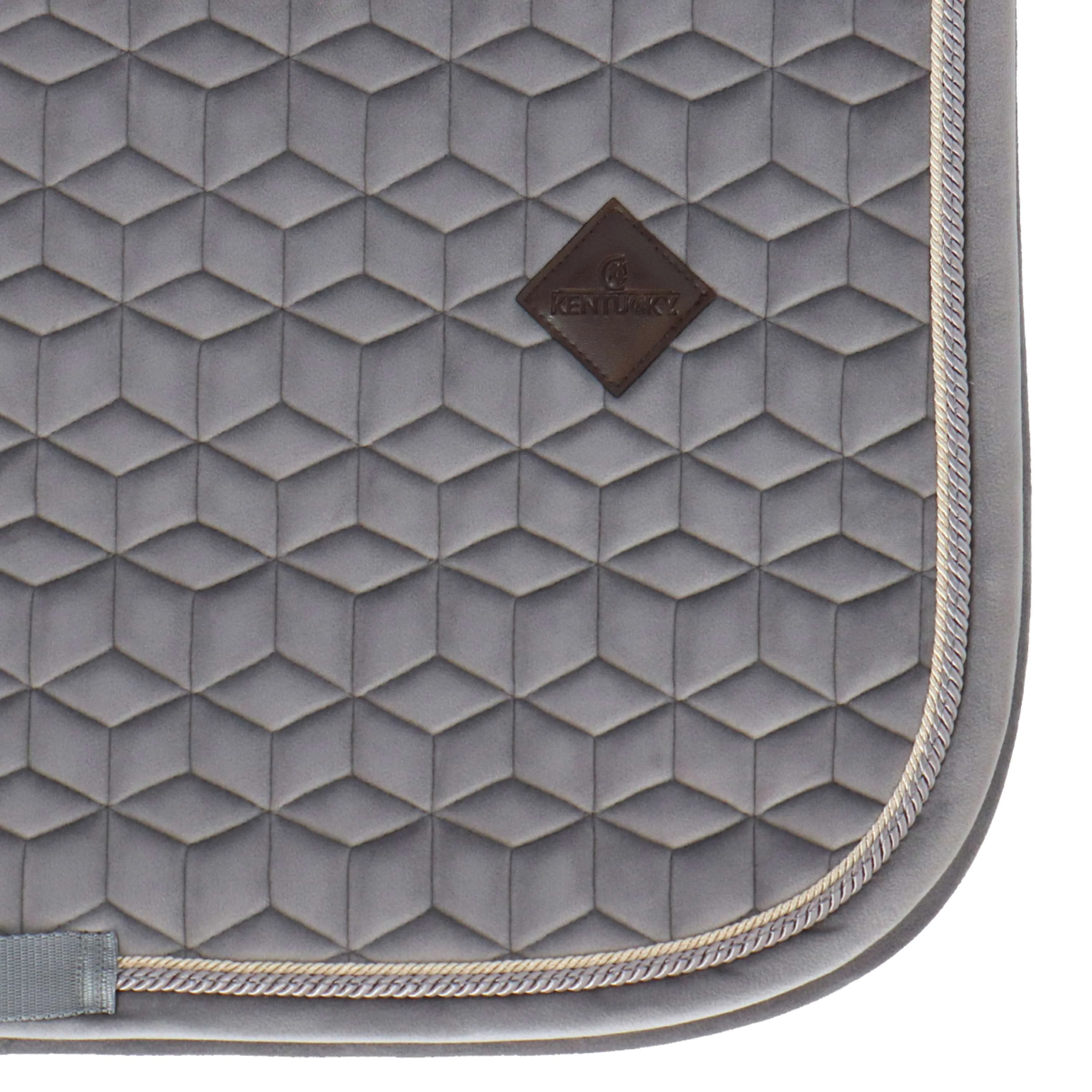 Kentucky Tapis de Selle Basic Velvet Dressage Gris - Image 12