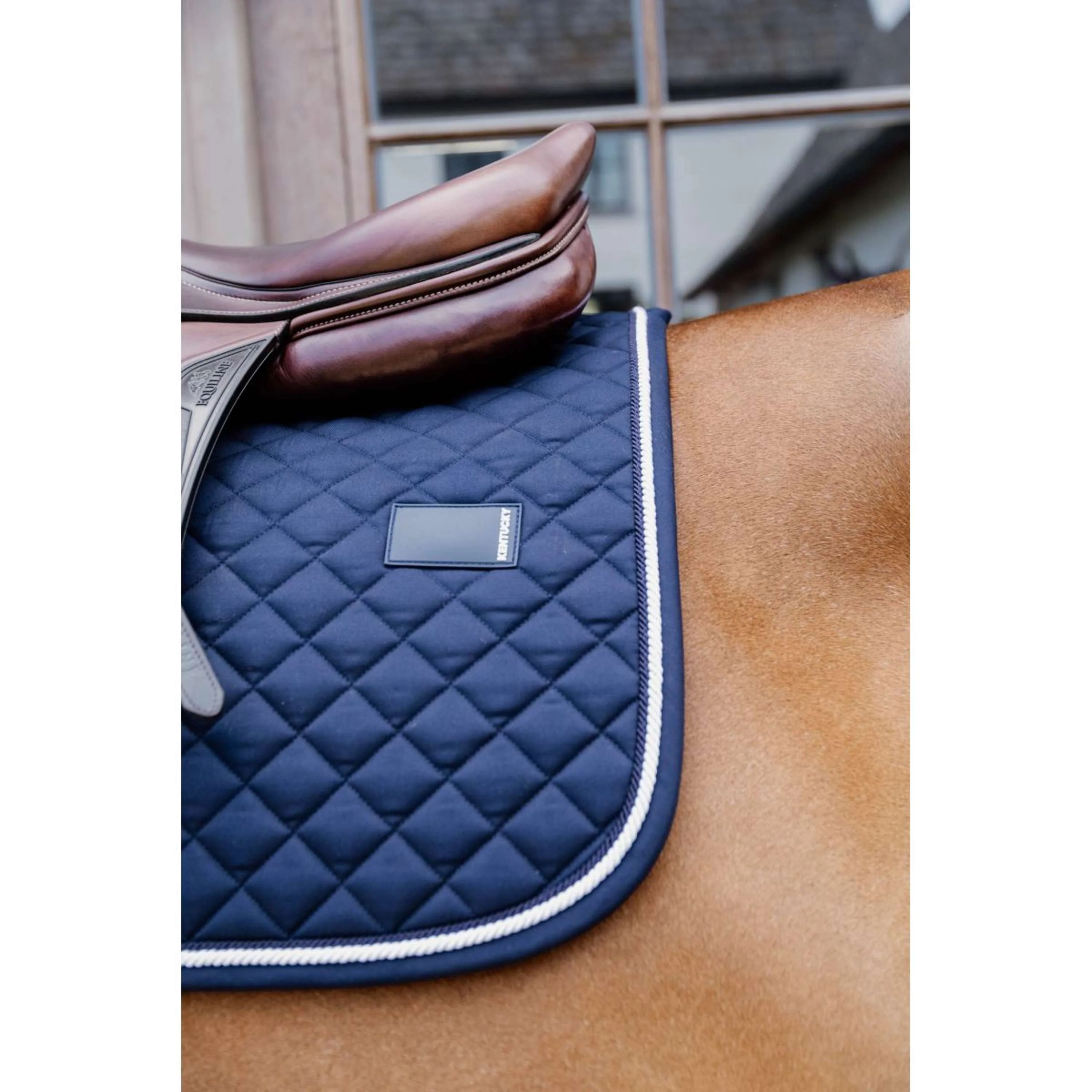 Kentucky Tapis de Selle Diamond Rope Dressage Marin - Image 3