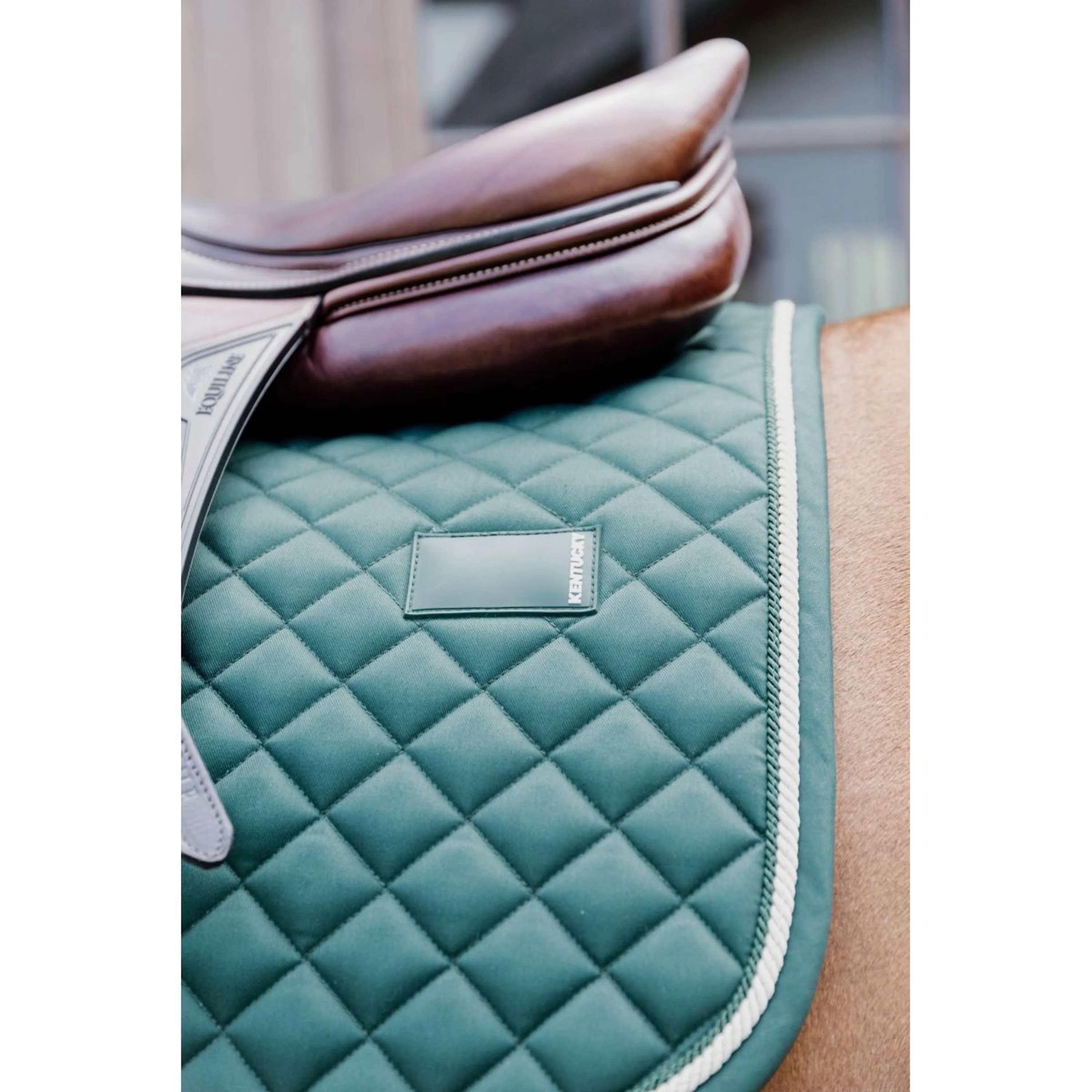 Kentucky Tapis de Selle Diamond Rope de Saut Pine Green - Image 3
