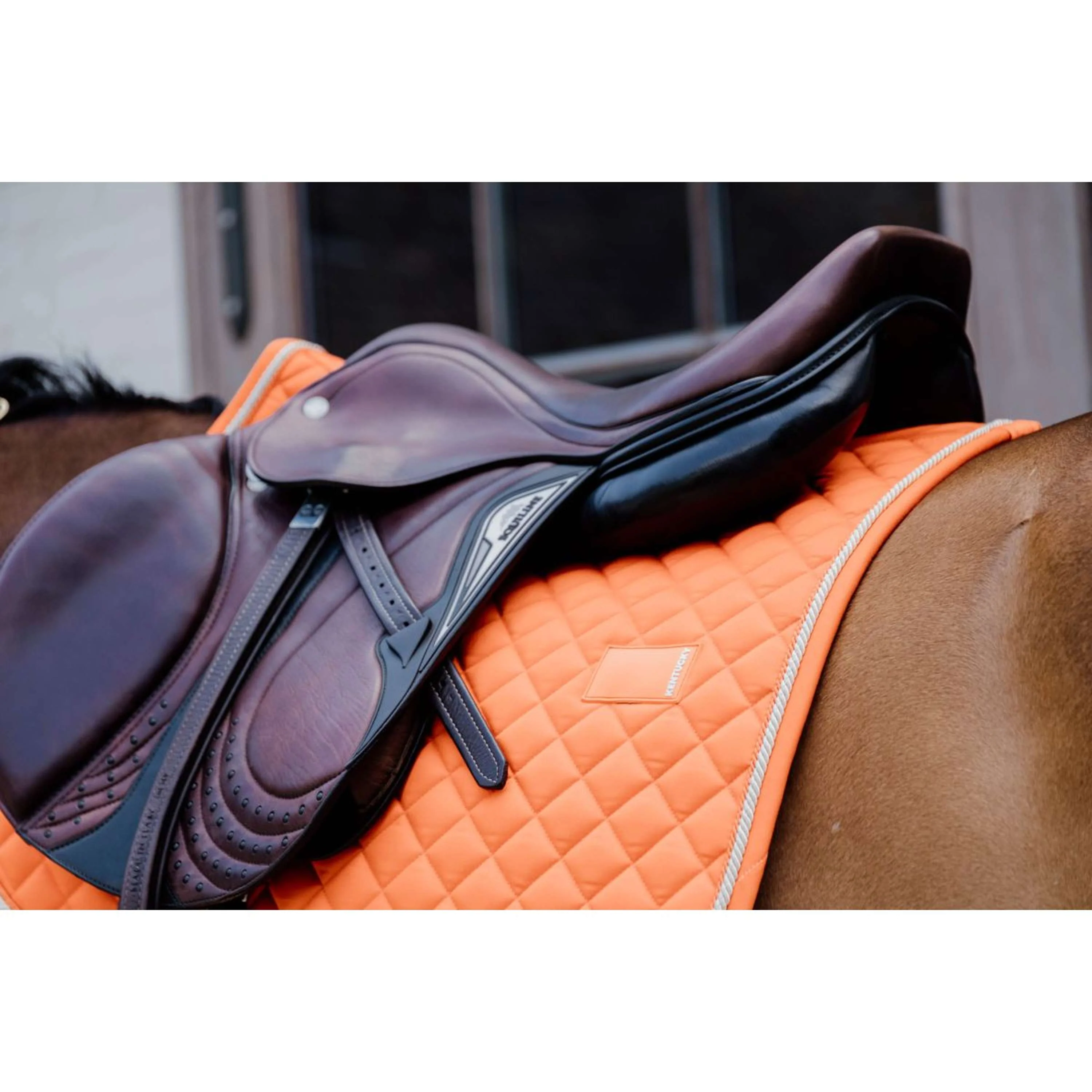 Kentucky Tapis de Selle Diamond Rope Dressage Orange - Image 3