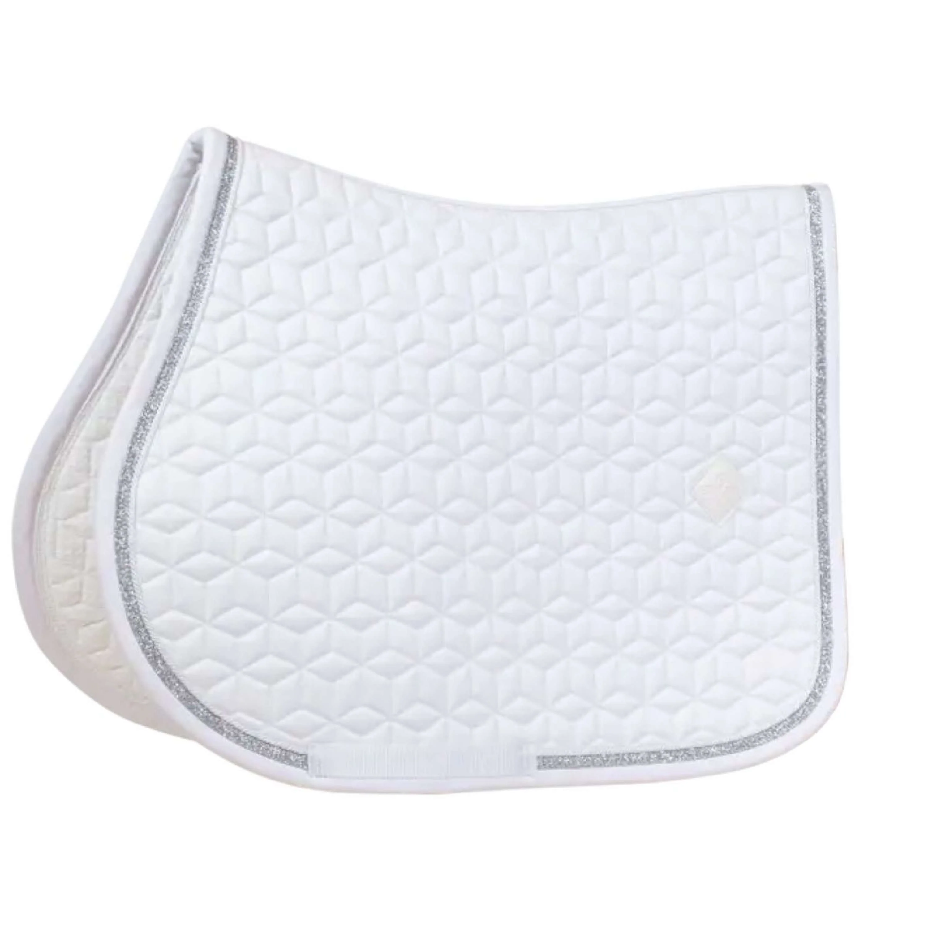 Kentucky Tapis de Selle Glitter Rope de Saut Blanc/Blanc - Image 2