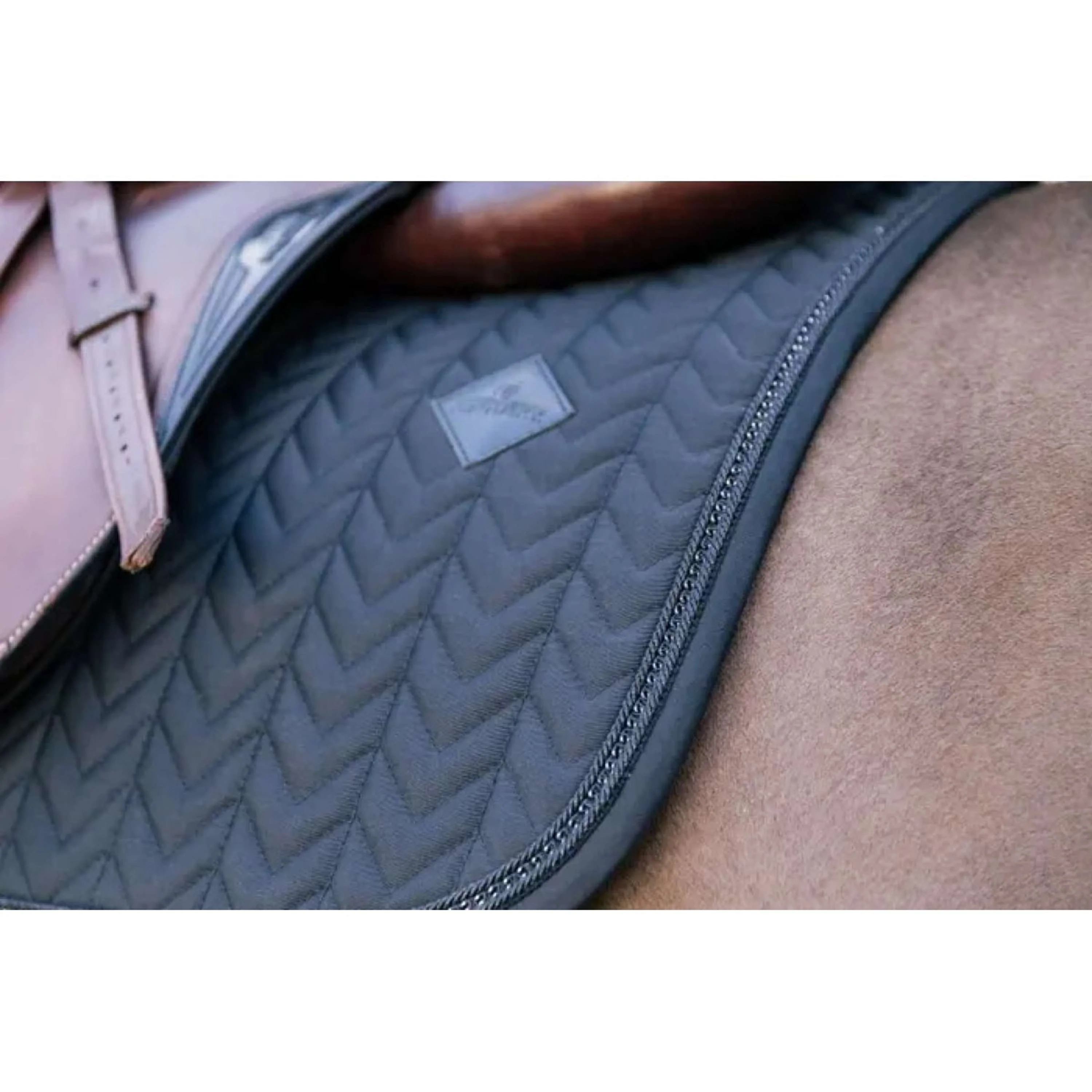 Kentucky Tapis de Selle Metal Chain de Saut Noir - Image 4