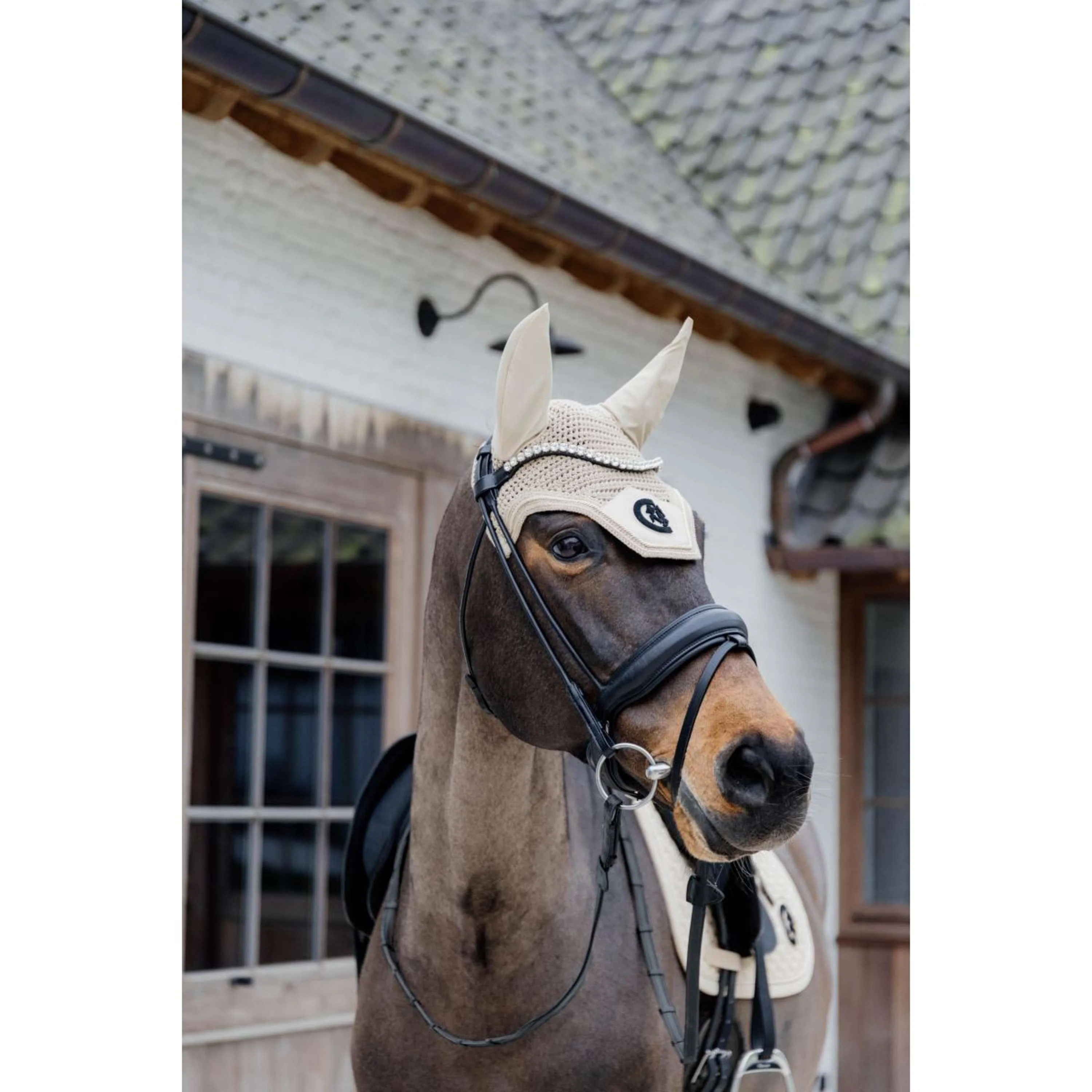 Kentucky Tapis de Selle Plaited 3D Logo Dressage Beige - Image 6