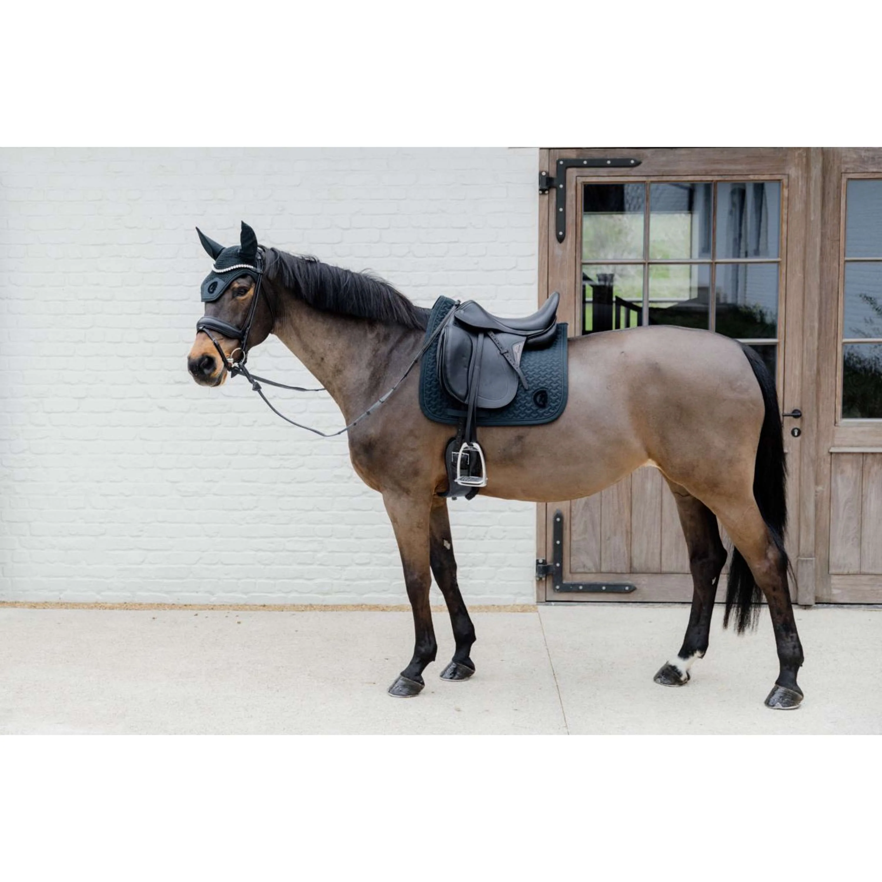 Kentucky Tapis de Selle Plaited 3D Logo Dressage Pine Green - Image 6