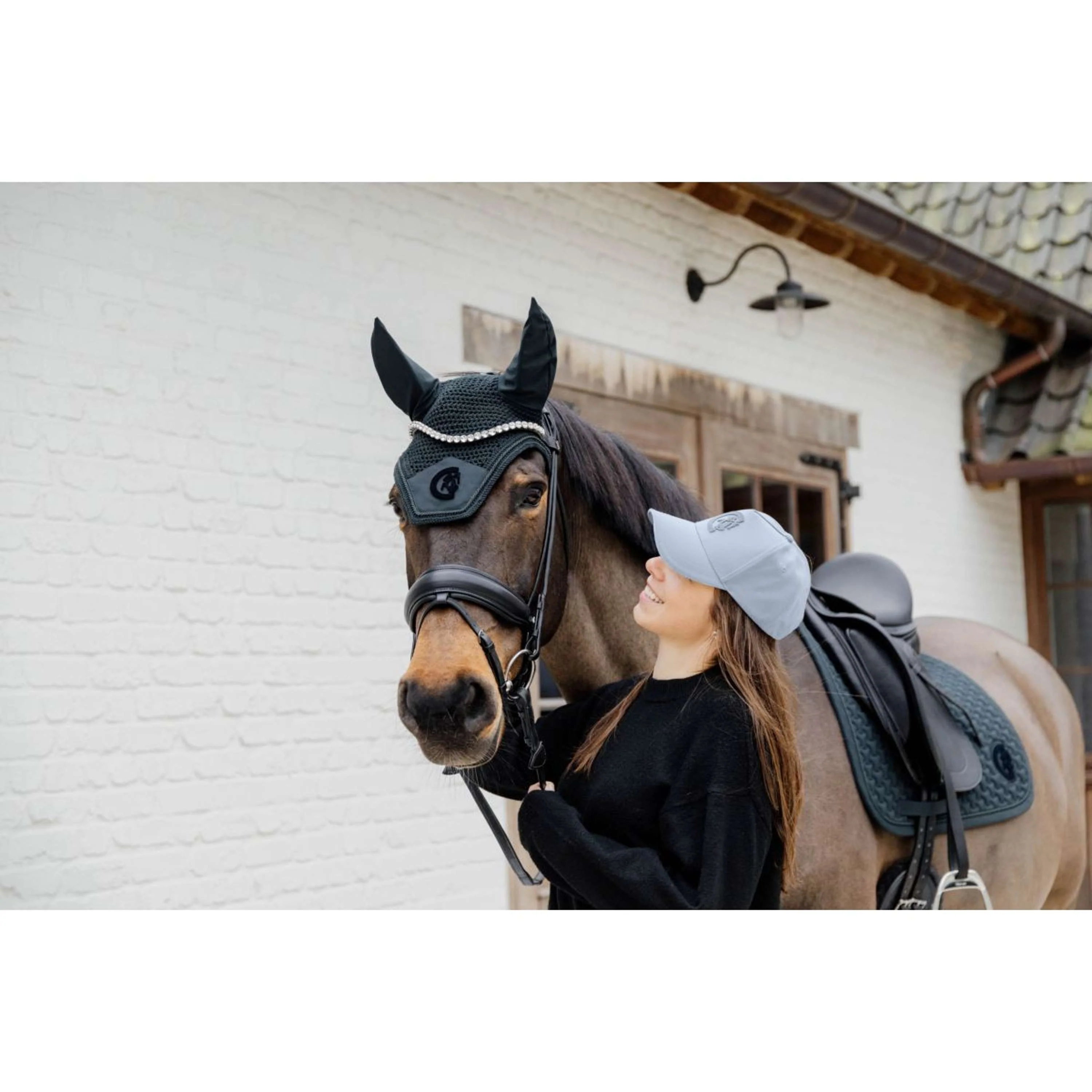 Kentucky Tapis de Selle Plaited 3D Logo Dressage Pine Green - Image 7