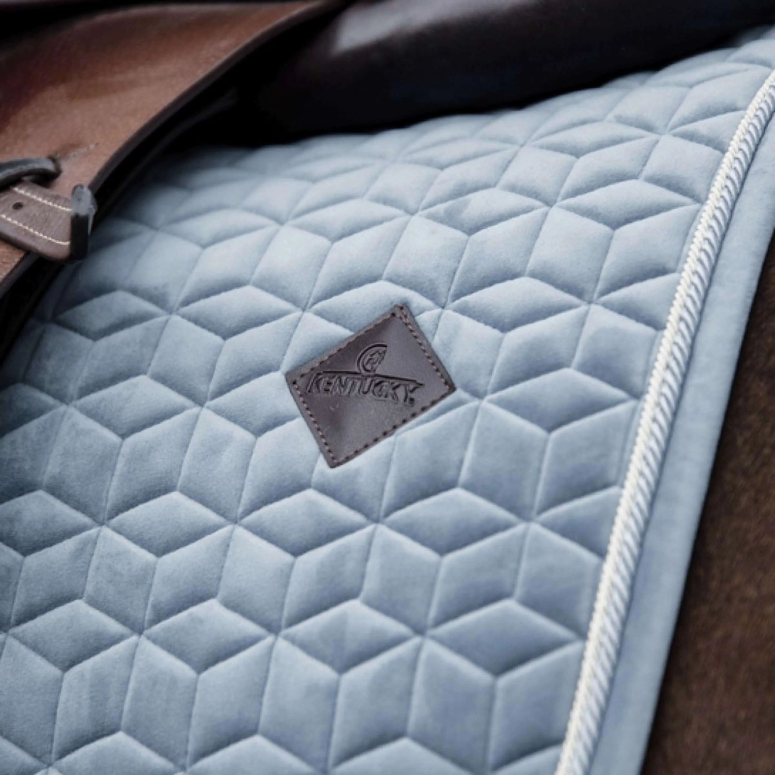 Kentucky Tapis de Selle Velvet de Saut Bleu clair - Image 2