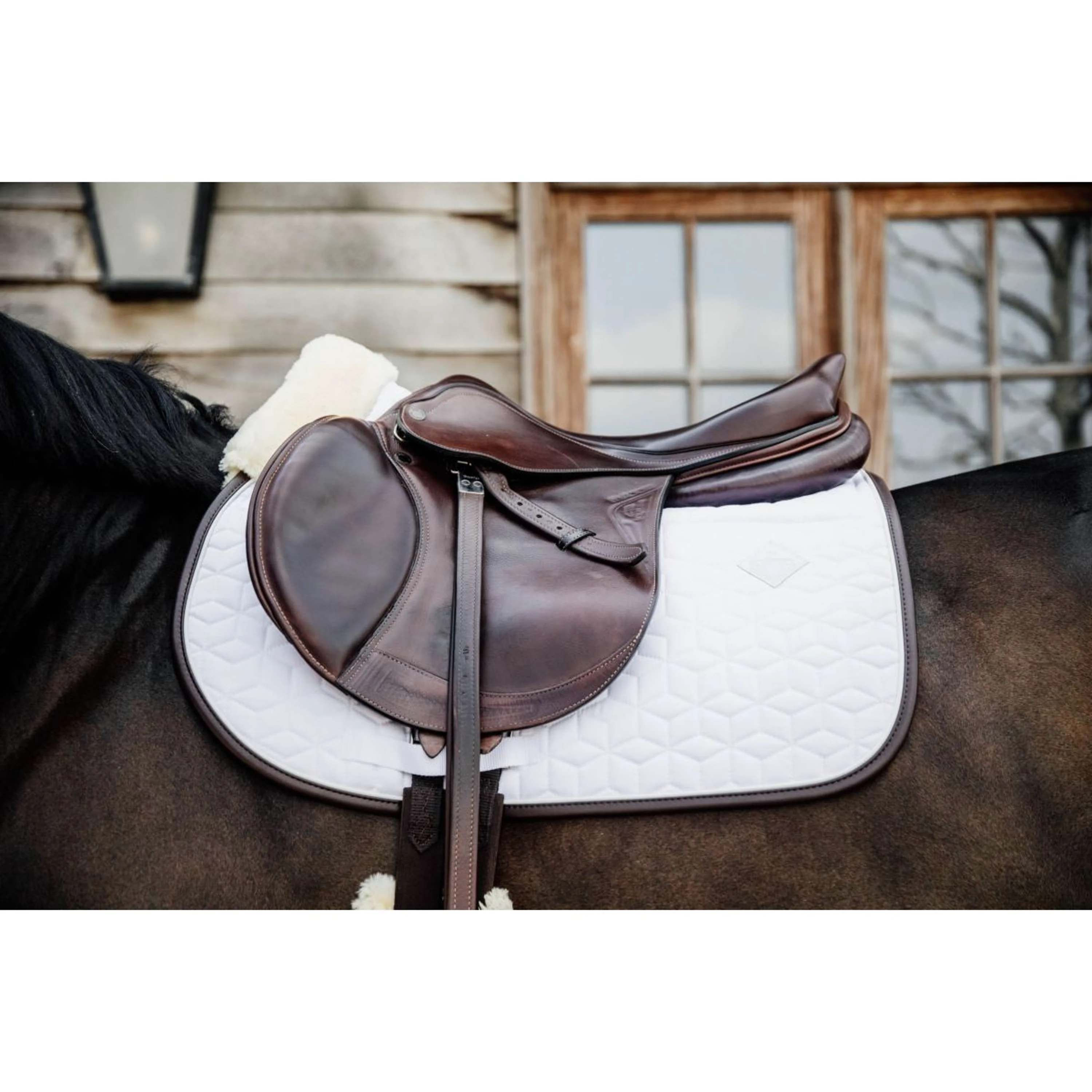 Kentucky Tapis de Selle Skin Friendly de Saut Blanc - Image 2