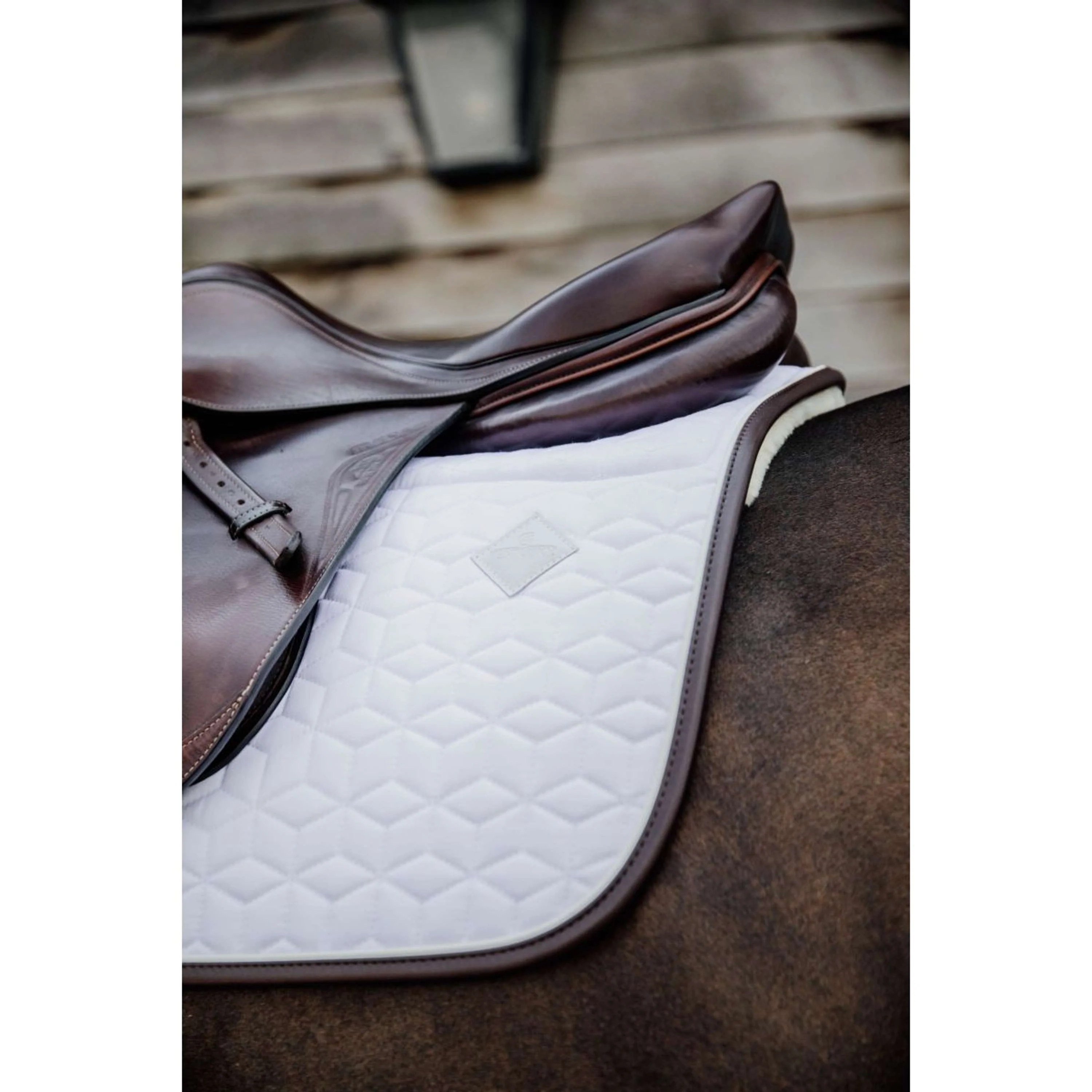 Kentucky Tapis de Selle Skin Friendly de Saut Blanc - Image 8