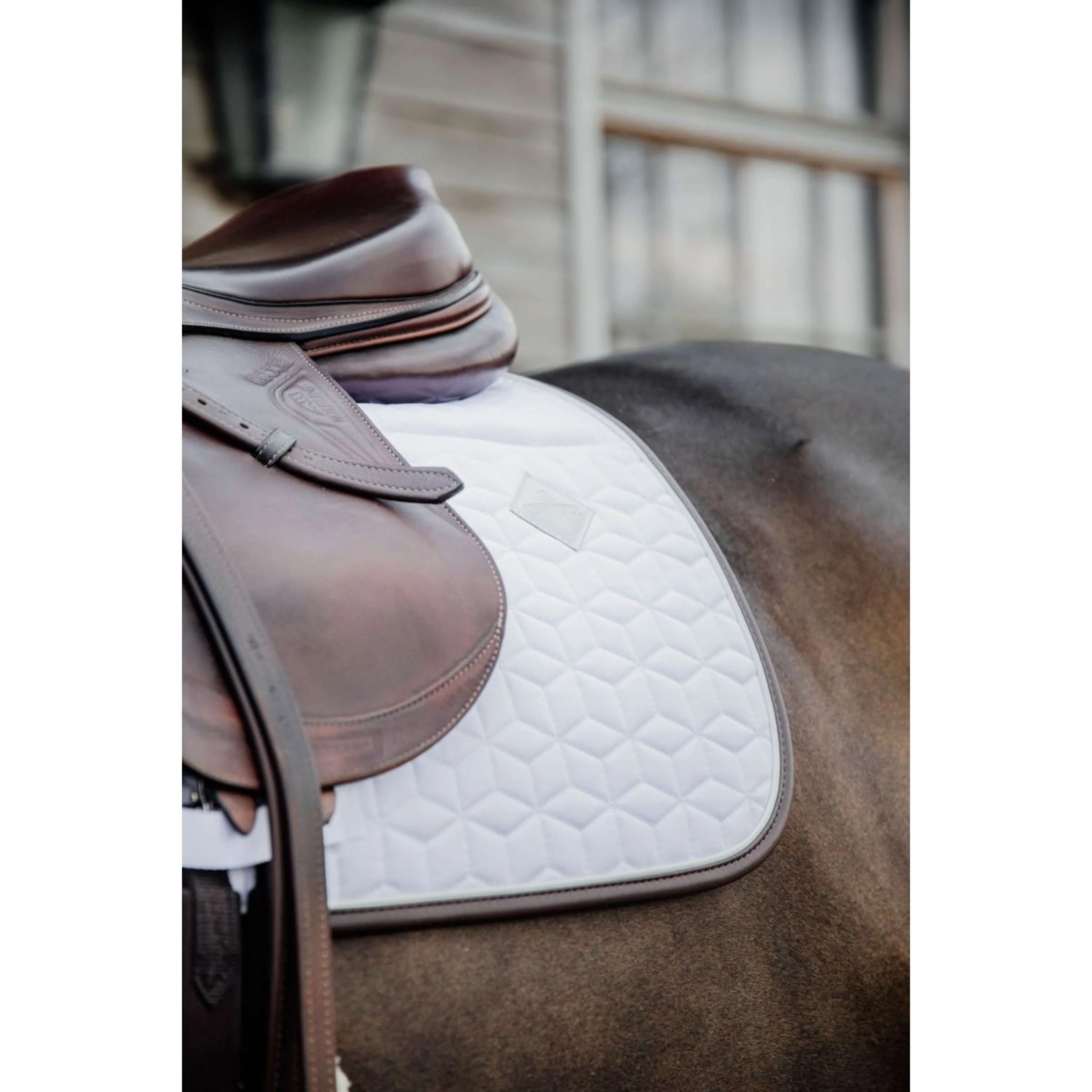Kentucky Tapis de Selle Skin Friendly de Saut Blanc - Image 9