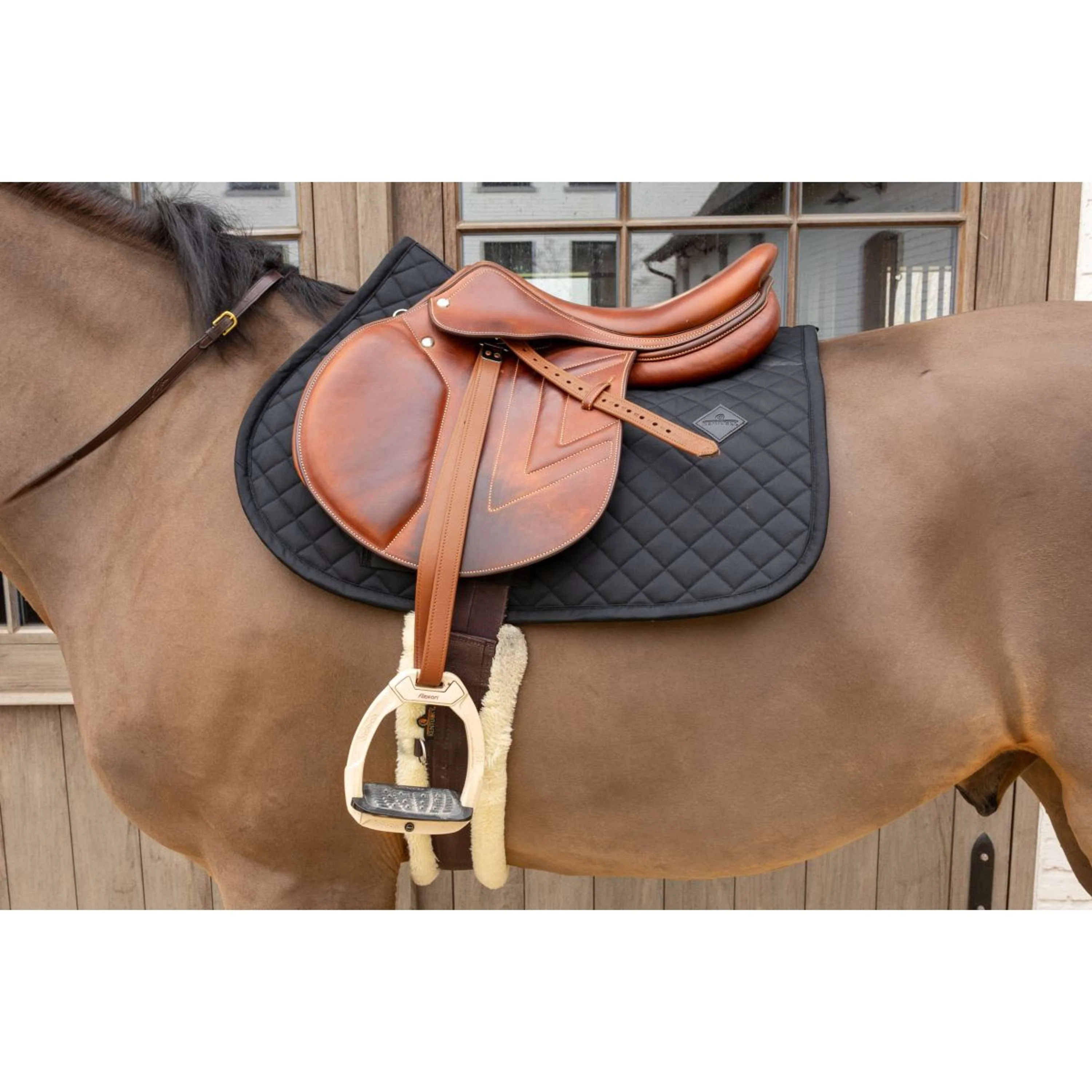Kentucky Tapis de Selle Skin Friendly Diamond de Saut Noir - Image 5
